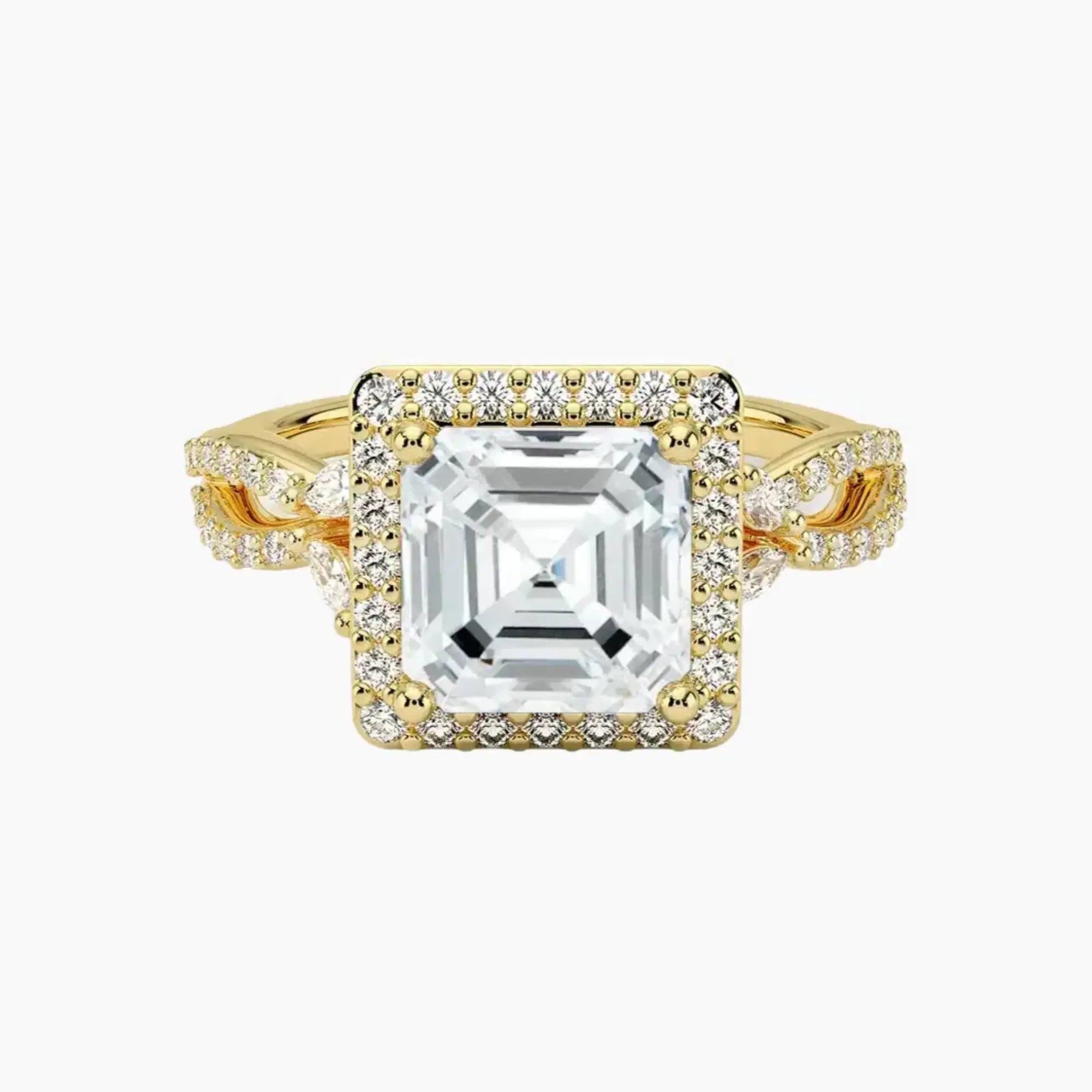 Nerissa Asscher Designer Diamond Ring Setting in 18K White Gold