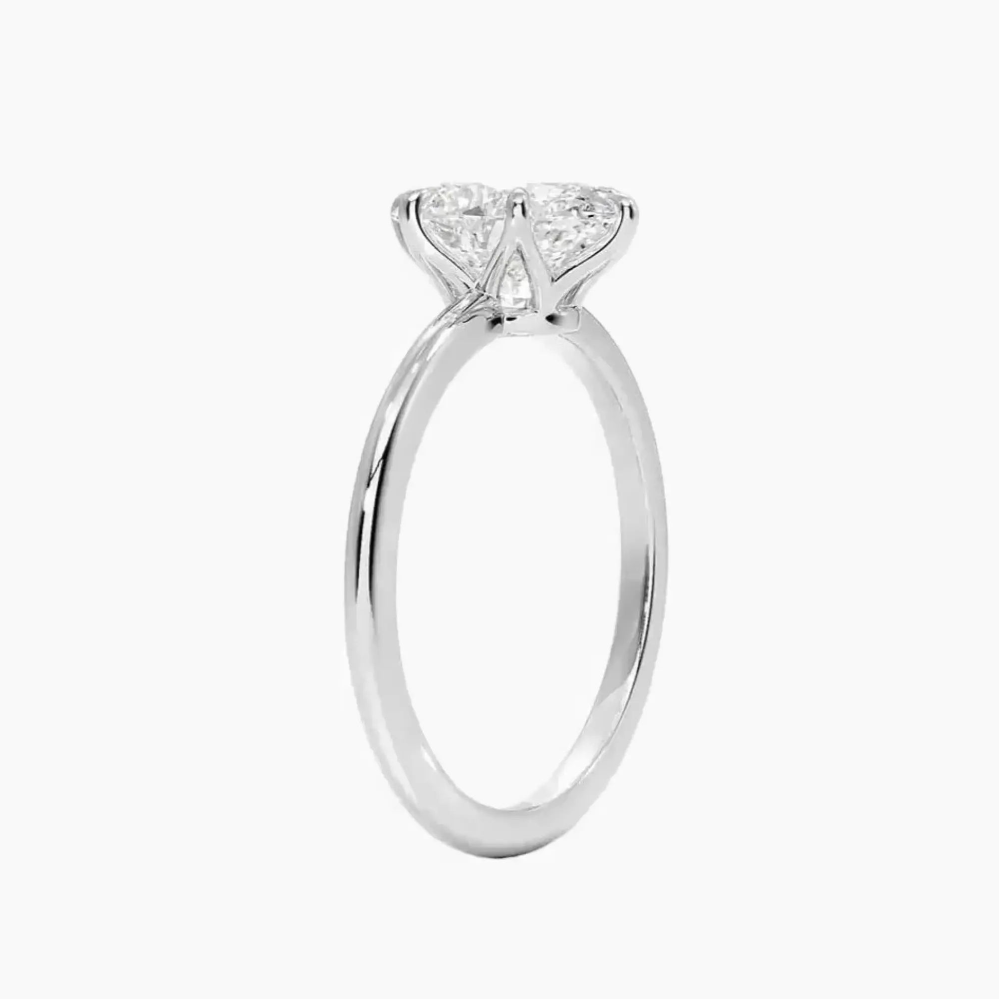 Faye Oval Solitaire Diamond Ring Setting in 14K Rose Gold