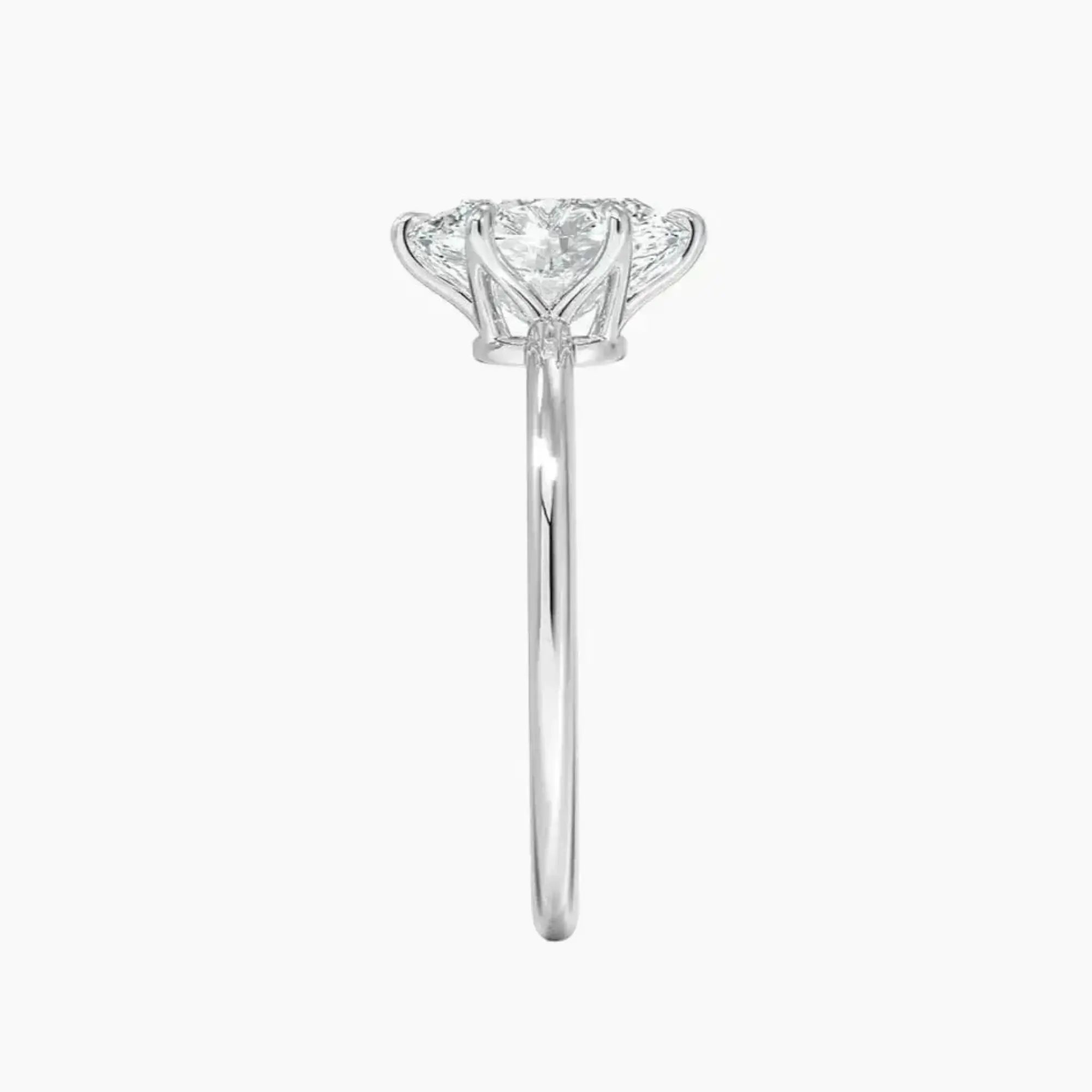Faye Oval Solitaire Diamond Ring Setting in 14K Rose Gold