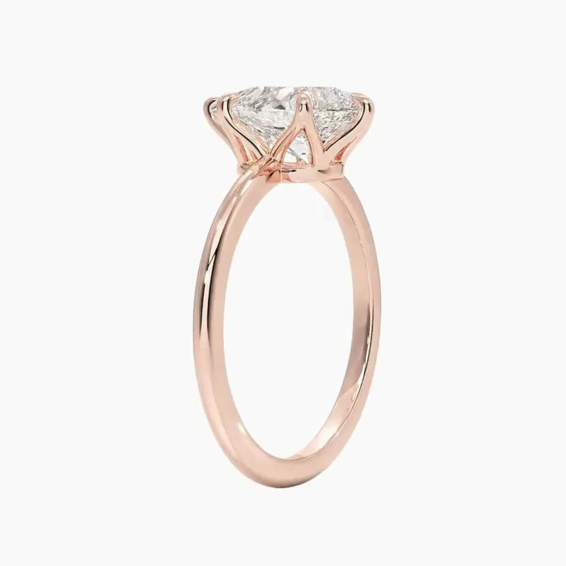 Faye Pear Solitaire Diamond Ring Setting in 18K Yellow Gold