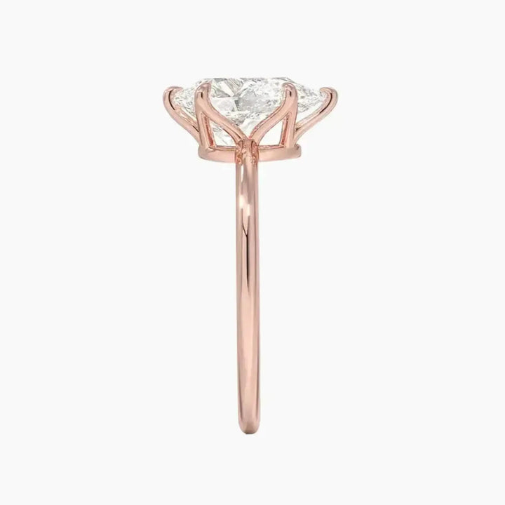 Faye Pear Solitaire 2 Carat Lab Grown Diamond Engagement Ring in 14K Yellow Gold