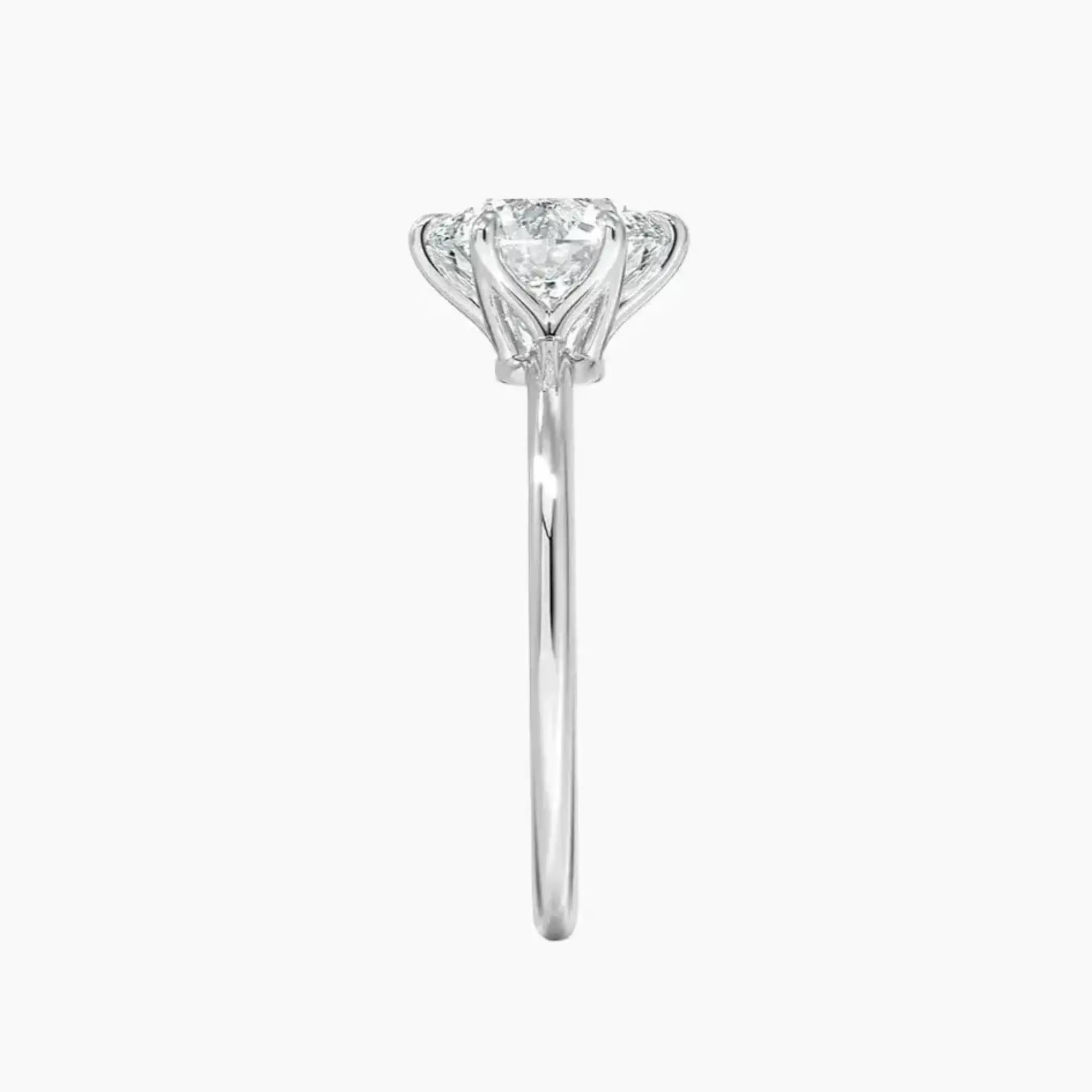 Faye Round Solitaire 2 Carat Lab Grown Diamond Engagement Ring in 18K Rose Gold