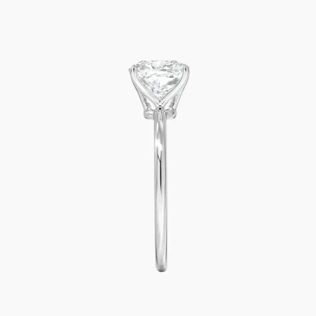 Brielle Cushion Solitaire Diamond Ring Setting in 18K Rose Gold