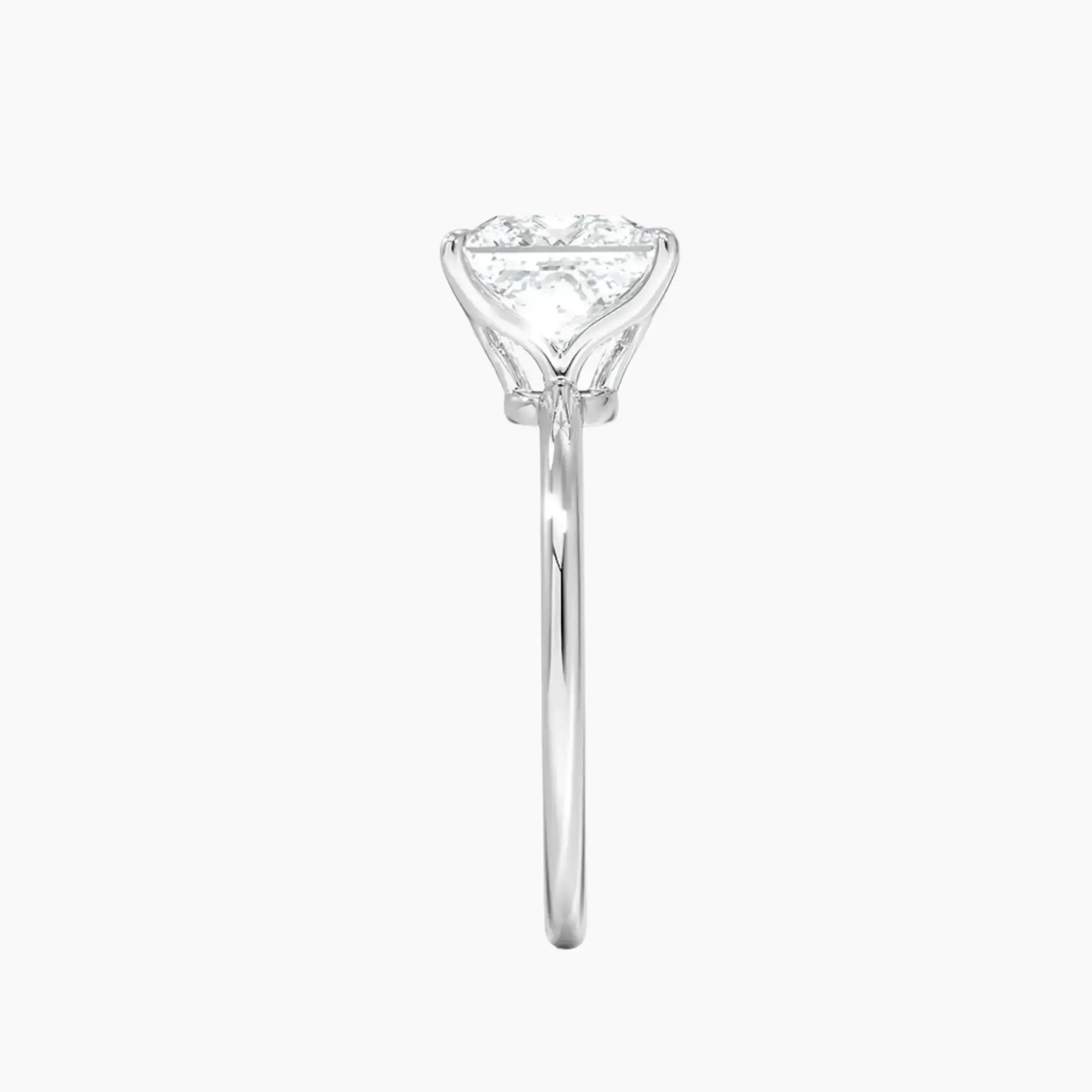 Brielle Princess Solitaire 2.5 Carat Lab Grown Diamond Engagement Ring in 18K Yellow Gold