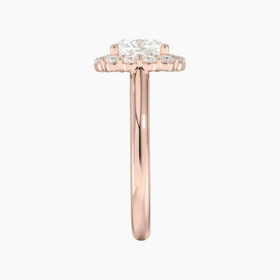 Fiora Cushion Designer Diamond Ring Setting in 18K Yellow Gold