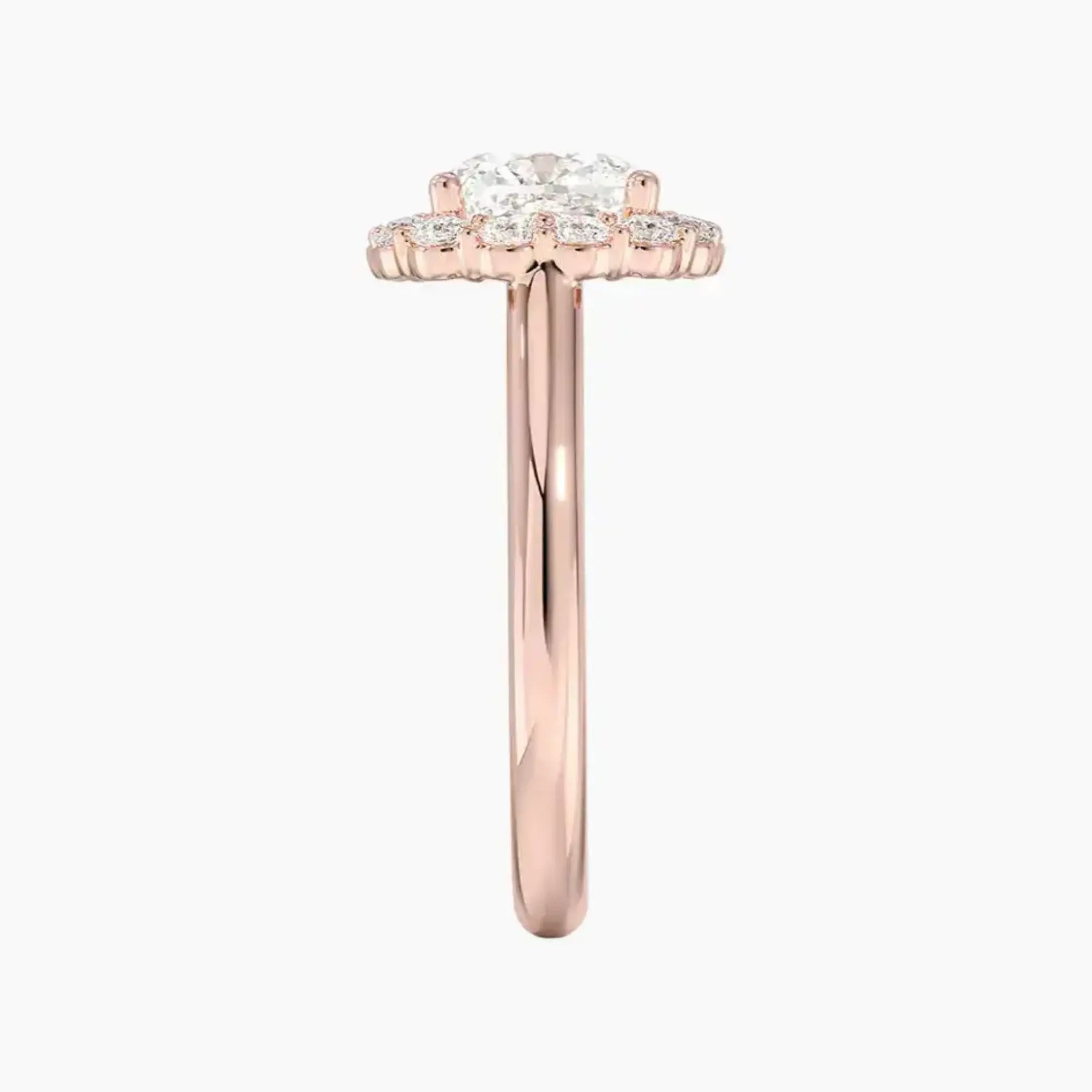 Fiora Cushion Designer 3 Carat Lab Grown Diamond Engagement Ring in 18K Yellow Gold