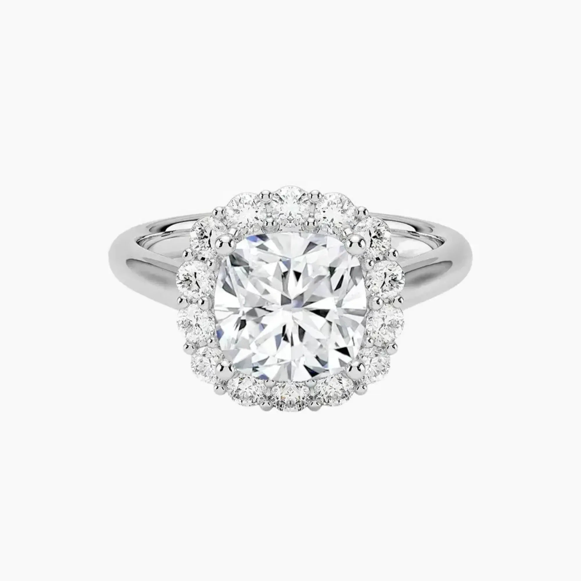 Fiora Cushion Designer Diamond Ring Setting in 18K Yellow Gold