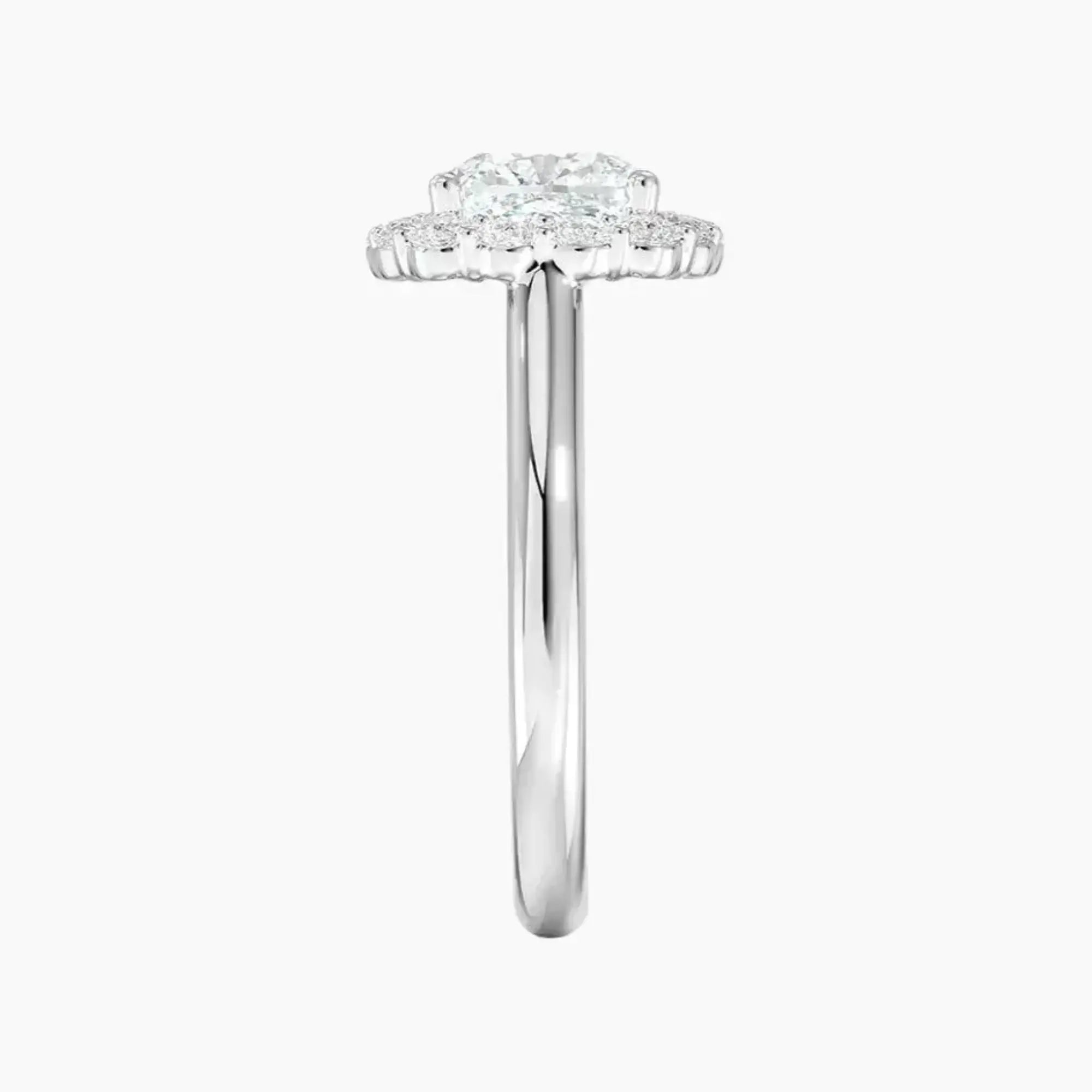 Fiora Cushion Designer Diamond Ring Setting in 14K Yellow Gold