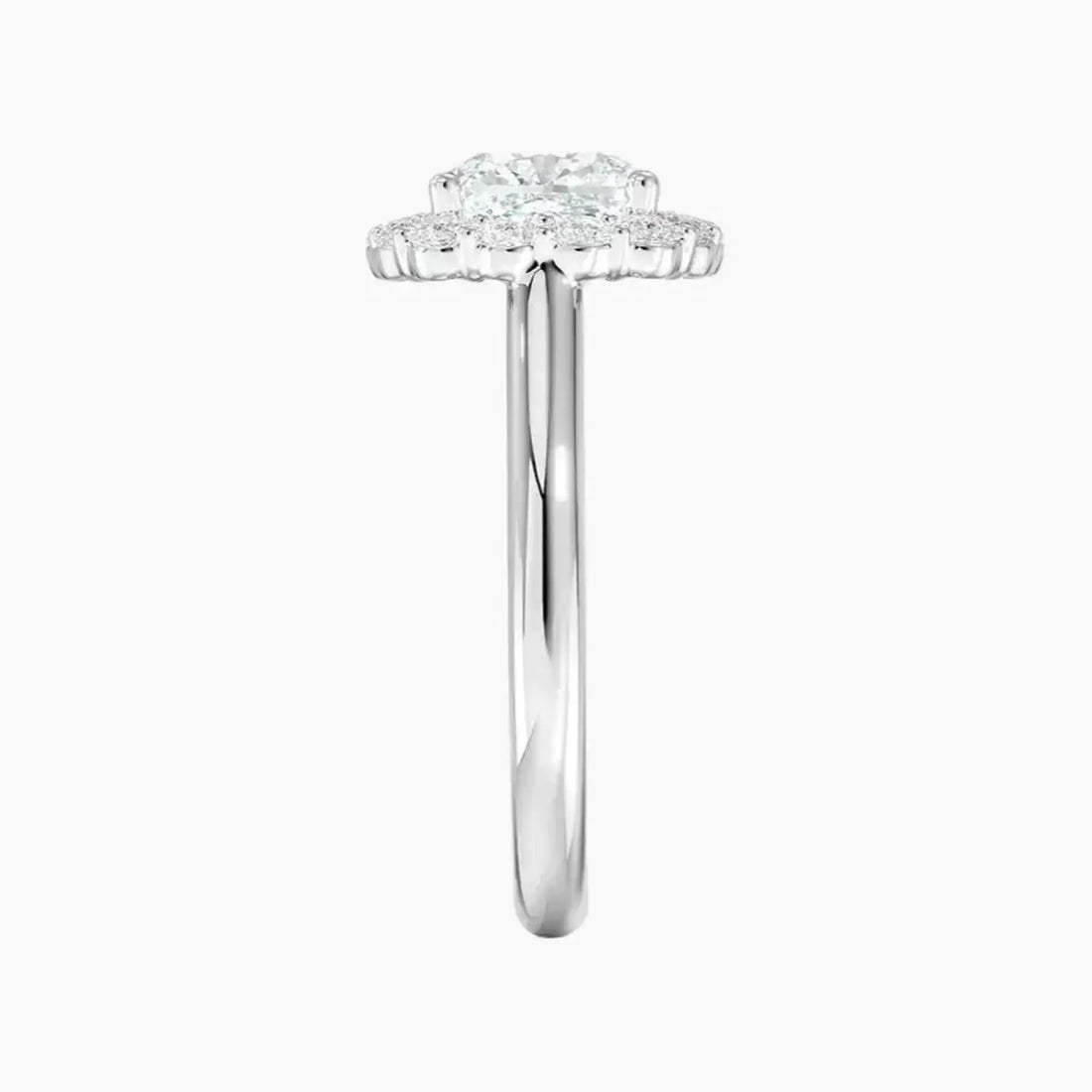 Fiora Cushion Designer Diamond Ring Setting in 18K Yellow Gold