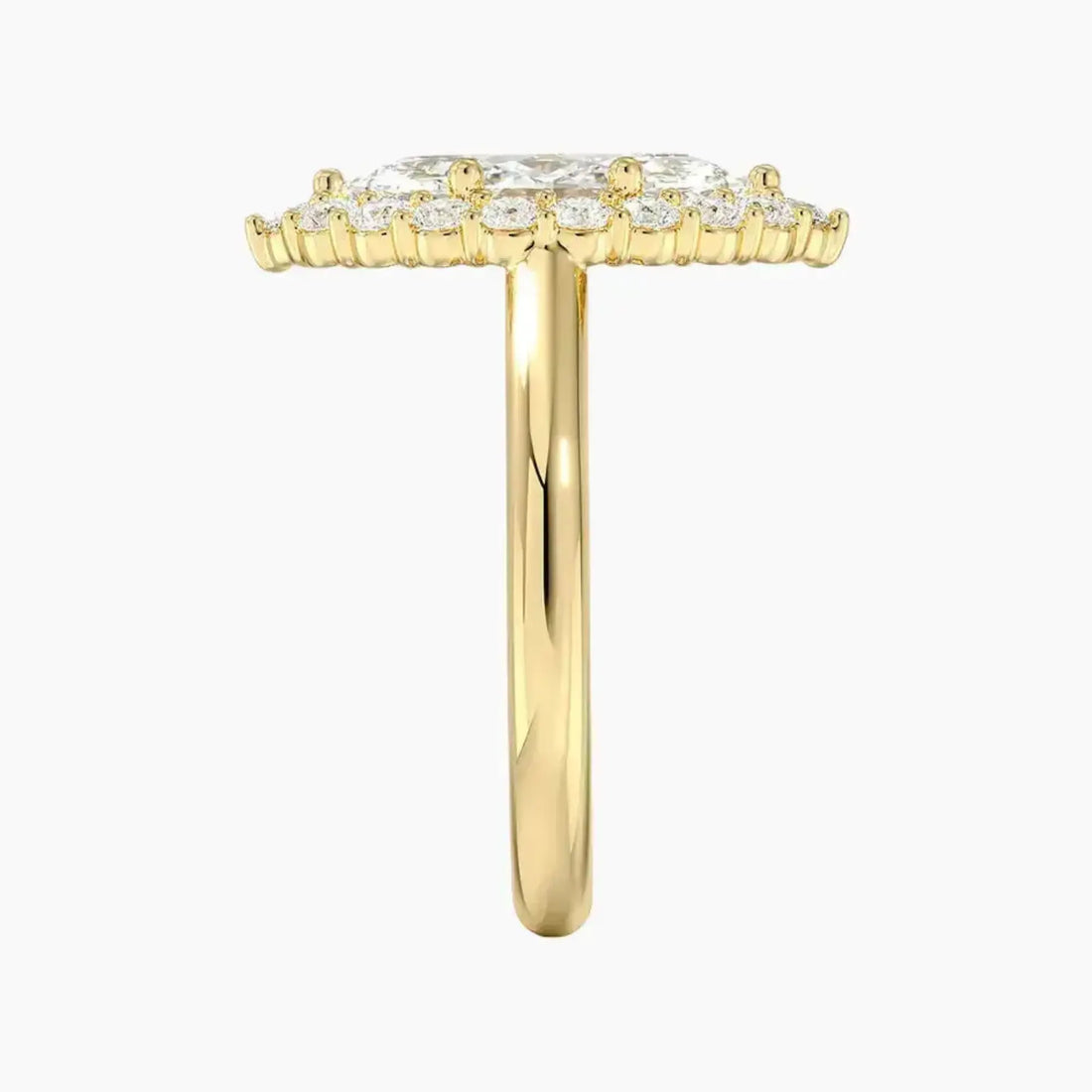 Fiora Marquise Designer 1 Carat Lab Grown Diamond Engagement Ring in 18K Rose Gold