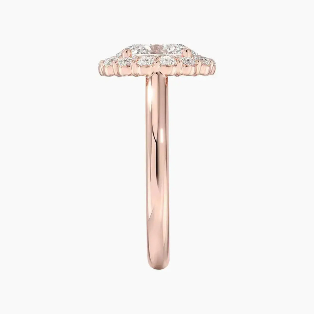 Fiora Oval Designer 2 Carat Lab Grown Diamond Engagement Ring in 14K White Gold