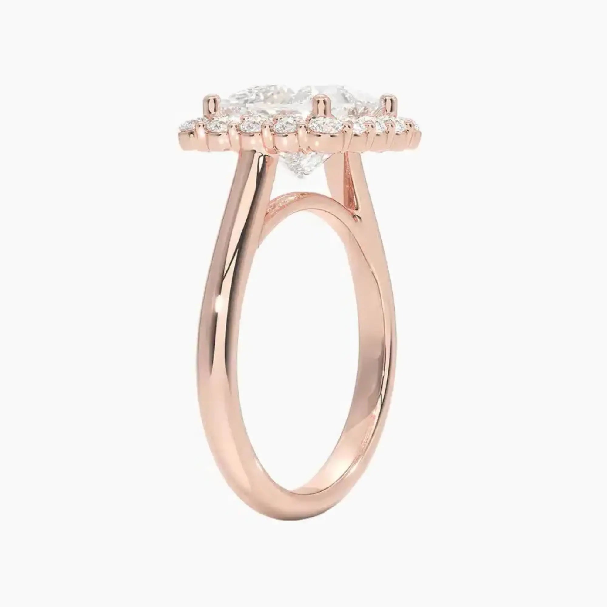 Fiora Princess Designer 3 Carat Lab Grown Diamond Engagement Ring in 18K Yellow Gold