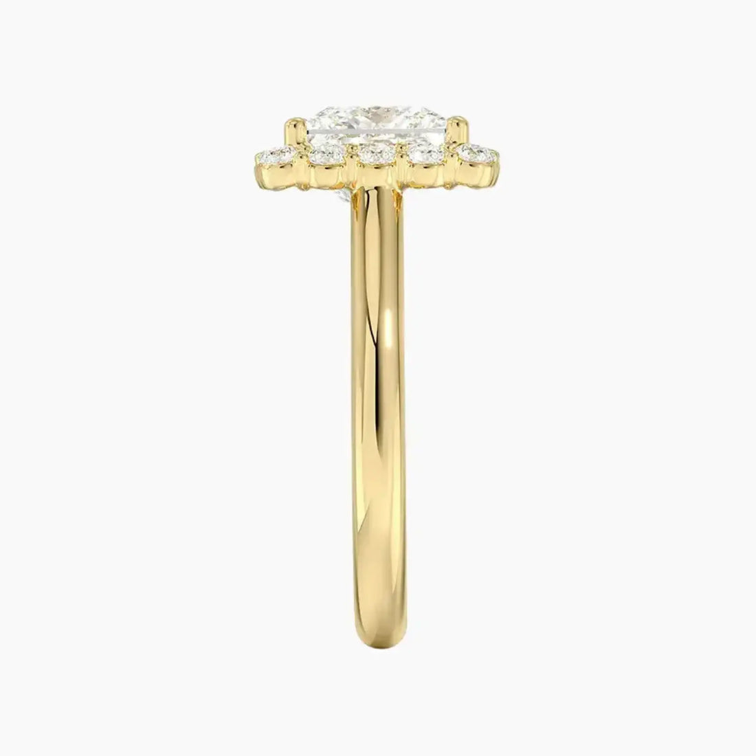 Fiora Princess Designer Diamond Ring Setting in 18K White Gold