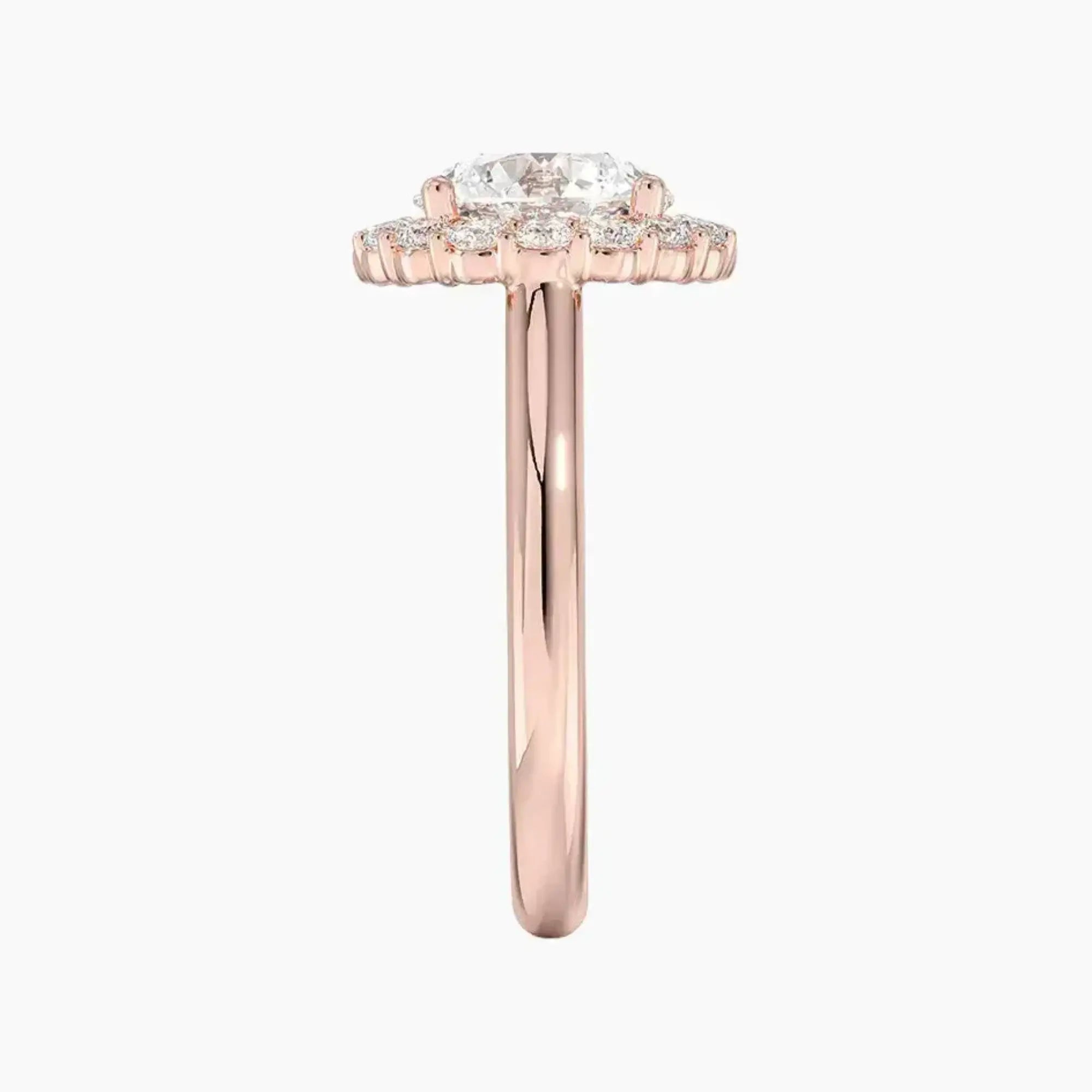 Fiora Round Designer 2.5 Carat Lab Grown Diamond Engagement Ring in 18K Yellow Gold