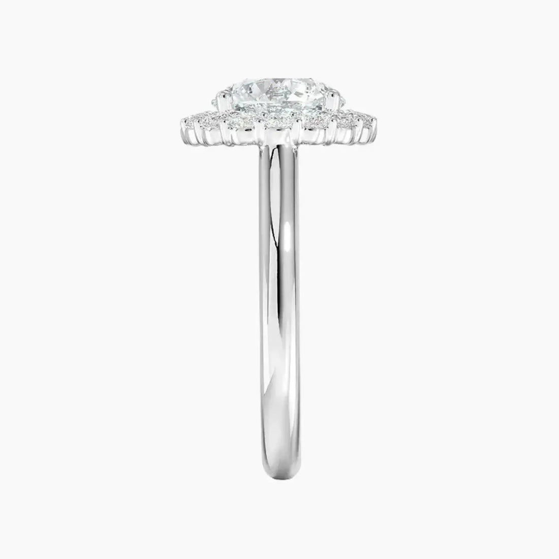Fiora Round Designer Diamond Ring Setting in 14K Yellow Gold