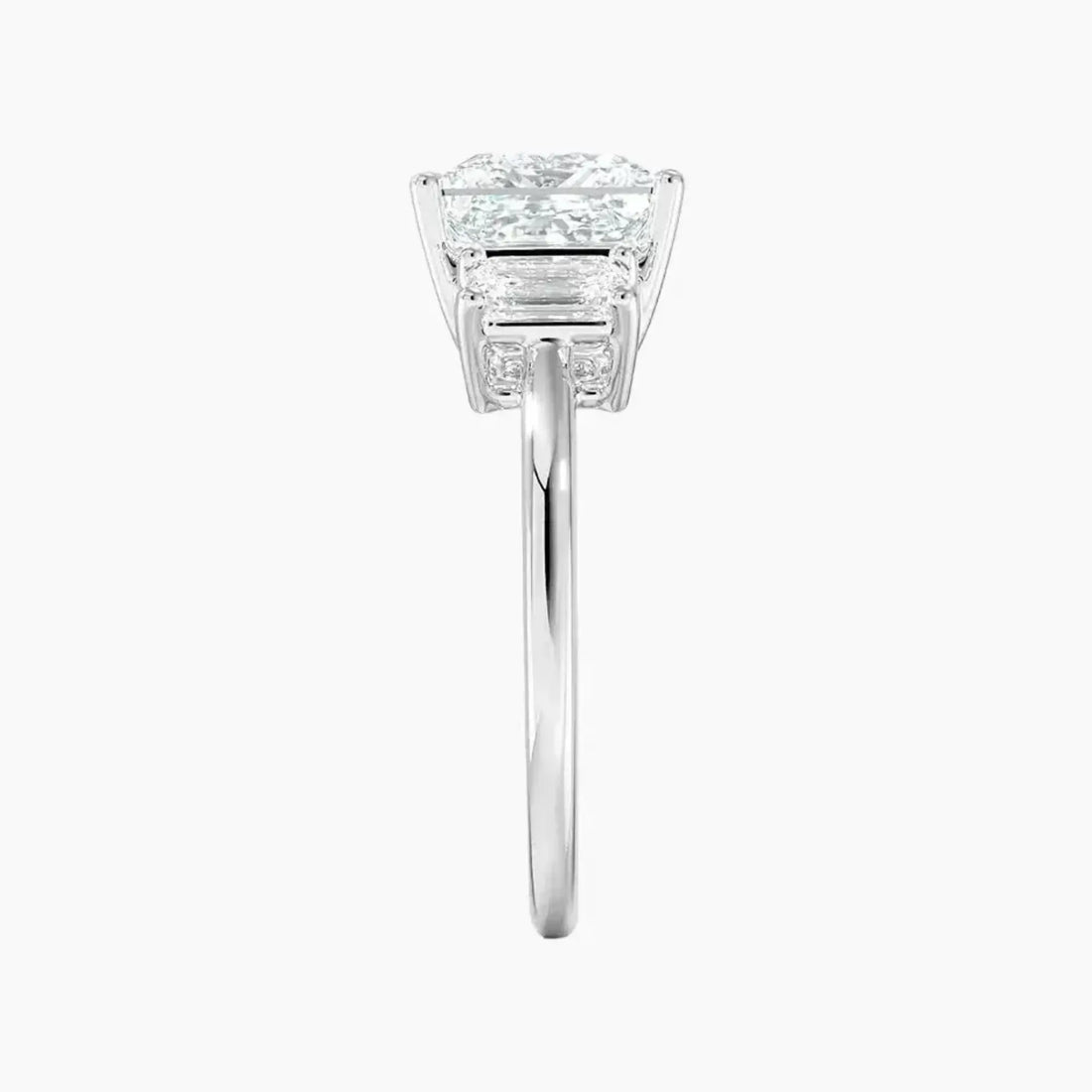 Aurelia Princess Three Stone 1.5 Carat Lab Grown Diamond Engagement Ring in 14K Yellow Gold
