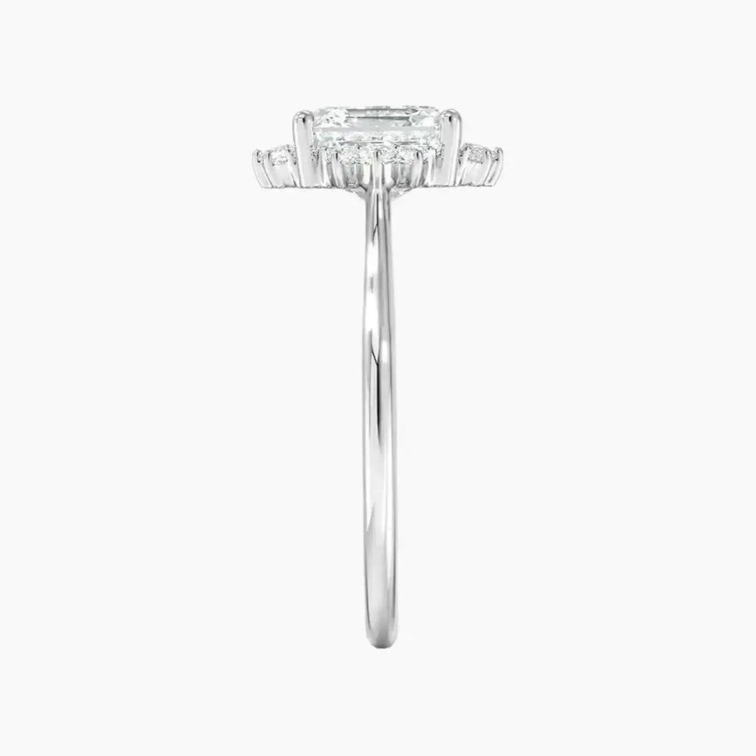 Nadia Asscher Designer 1 Carat Lab Grown Diamond Engagement Ring in 18K Yellow Gold