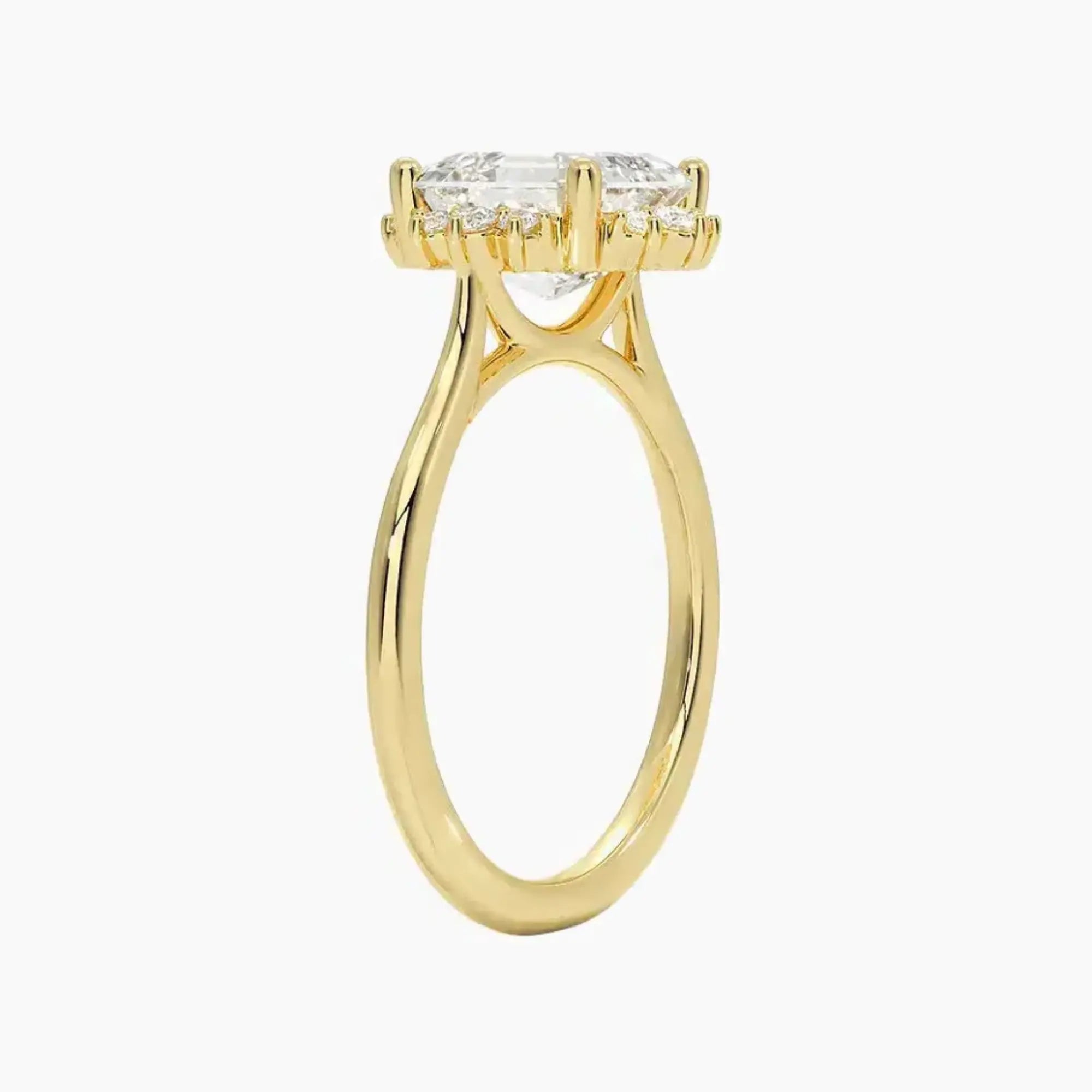 Nadia Asscher Designer Diamond Ring Setting in 14K White Gold