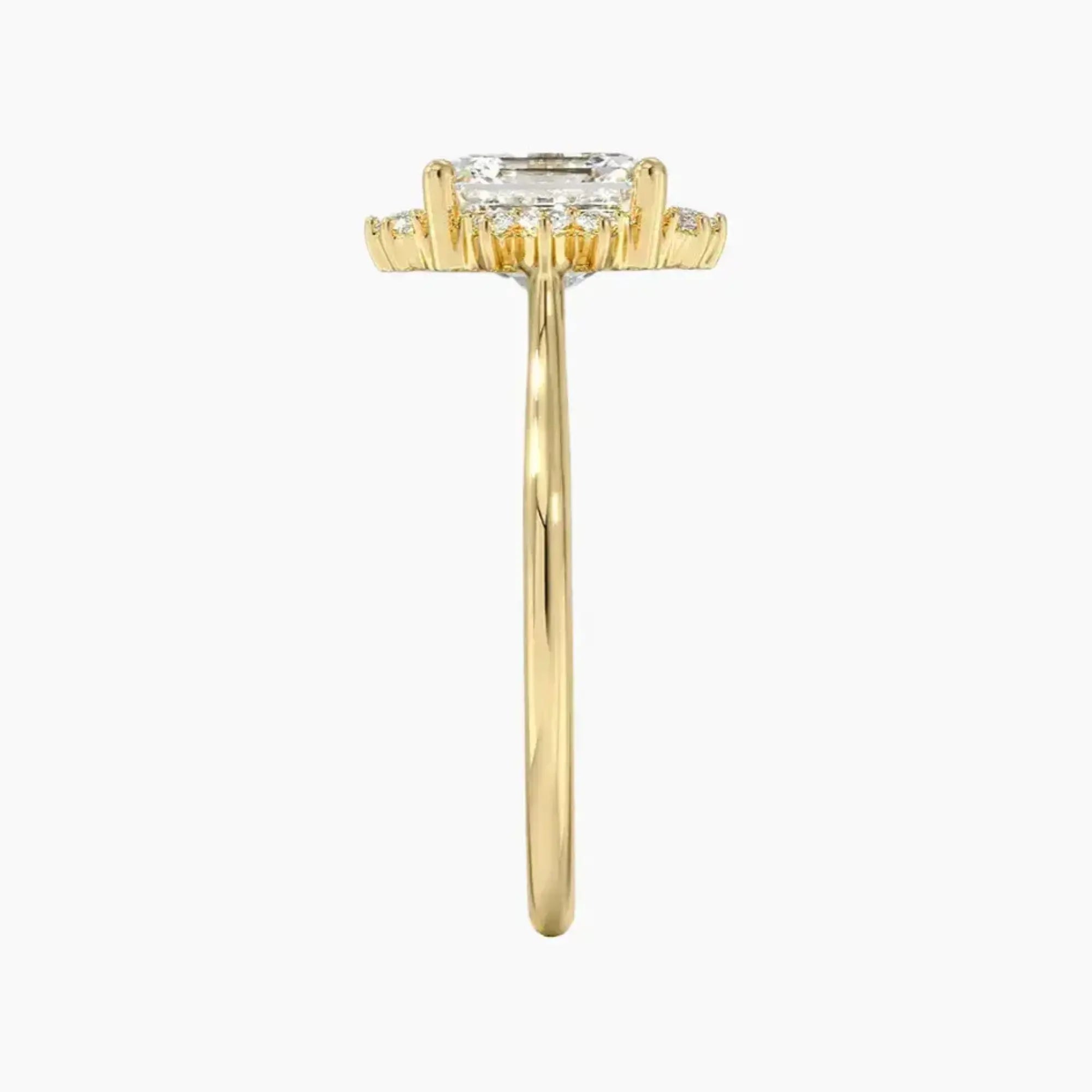 Nadia Asscher Designer Diamond Ring Setting in 18K Rose Gold