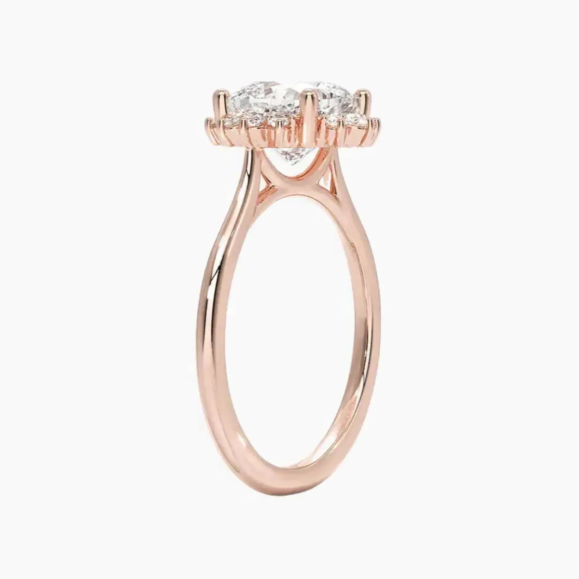 Nadia Cushion Designer Diamond Ring Setting in 18K White Gold