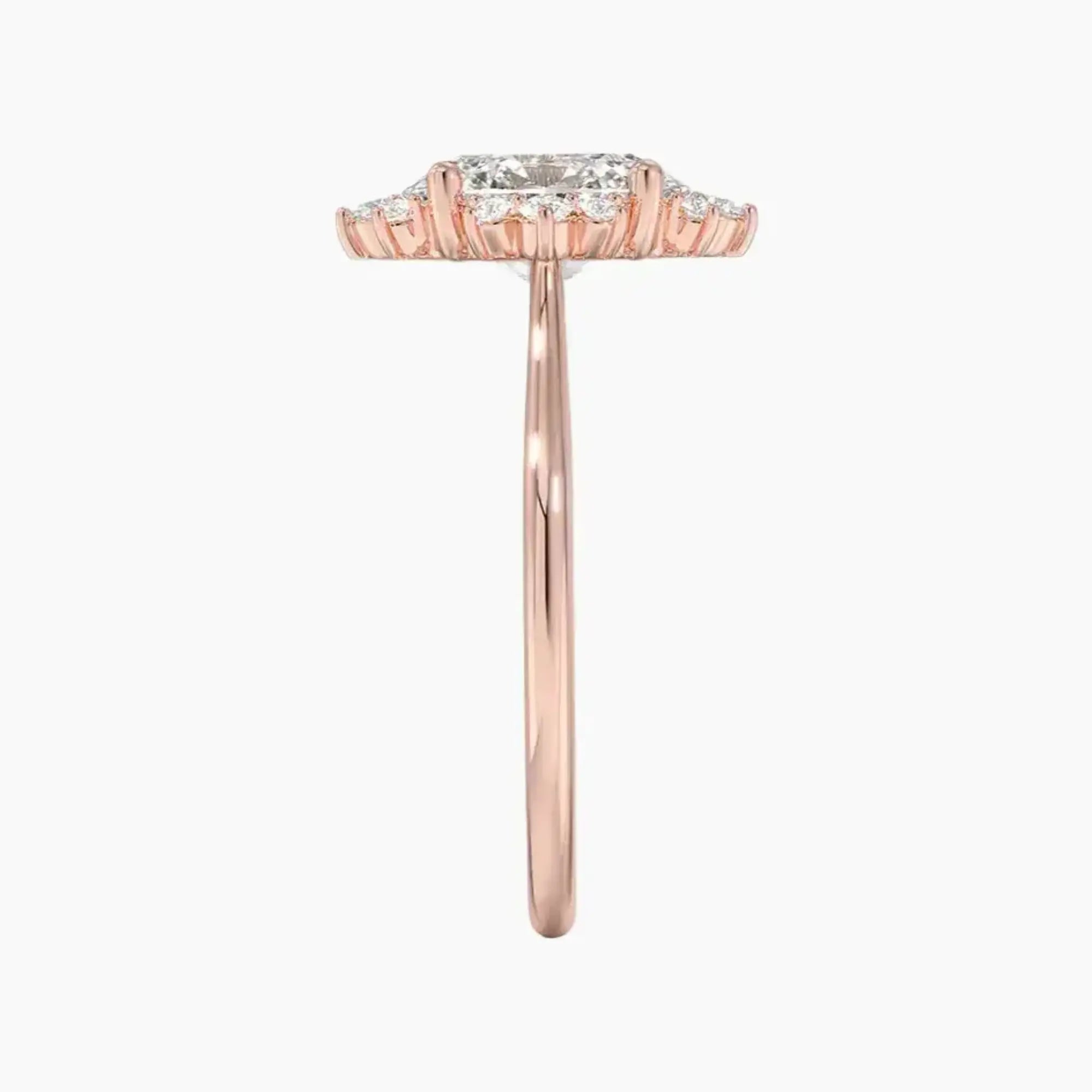 Nadia Oval Designer 1.5 Carat Lab Grown Diamond Engagement Ring in 14K White Gold