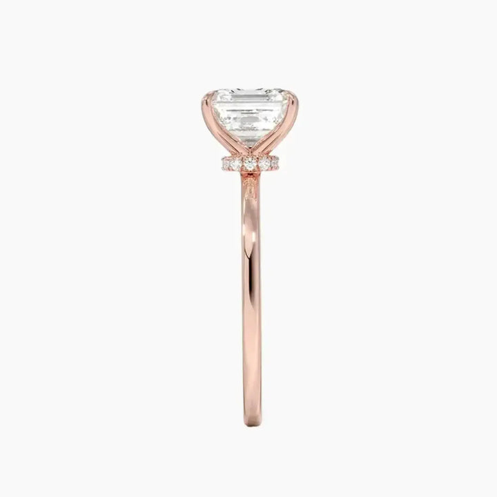 Giselle Asscher Hidden Halo 1.5 Carat Lab Grown Diamond Engagement Ring in 18K Yellow Gold