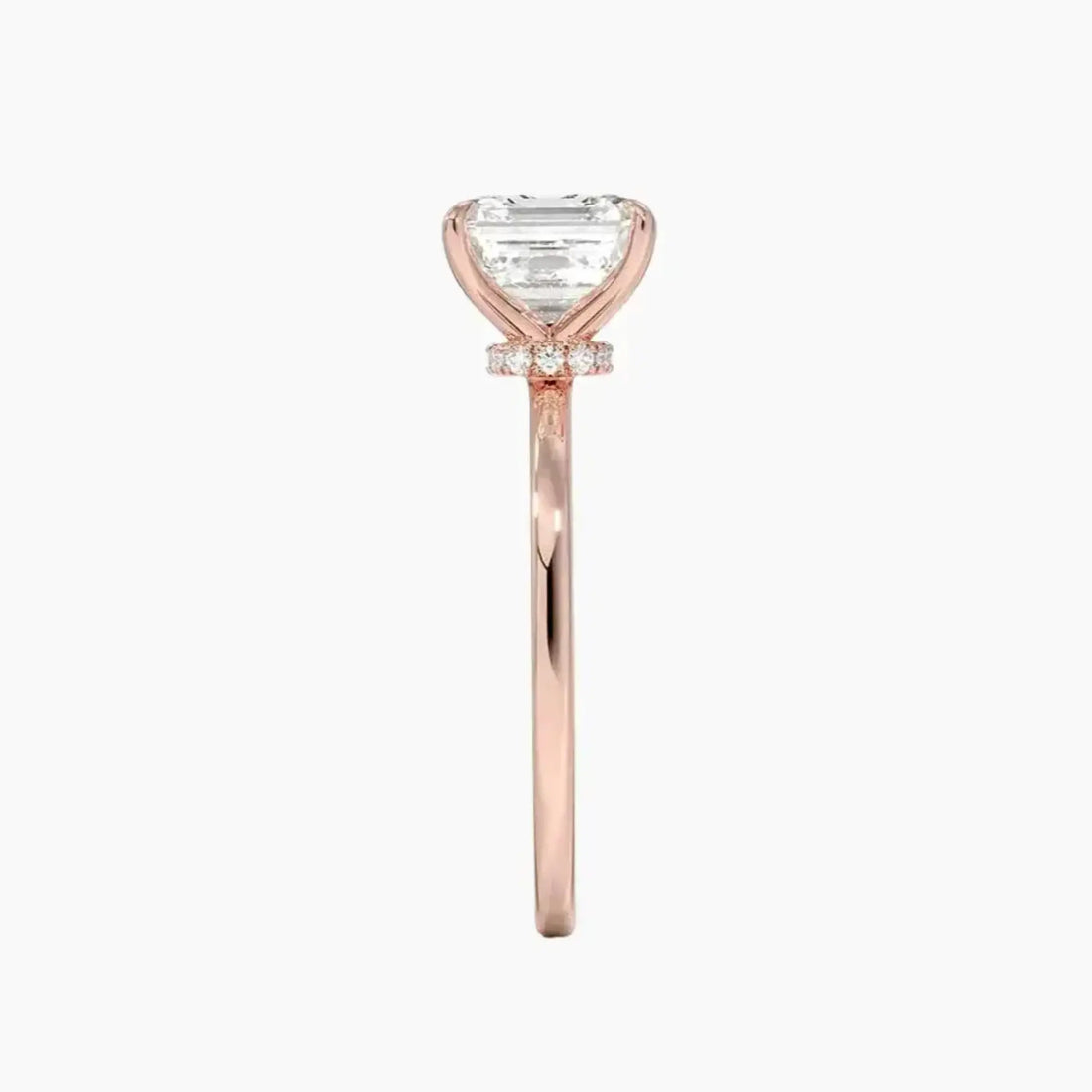 Giselle Asscher Hidden Halo 1.5 Carat Lab Grown Diamond Engagement Ring in 14K White Gold