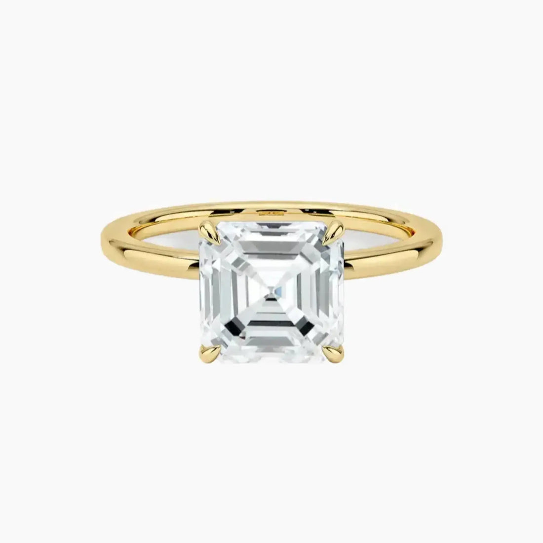 Giselle Asscher Hidden Halo 2.5 Carat Lab Grown Diamond Engagement Ring in 14K Rose Gold