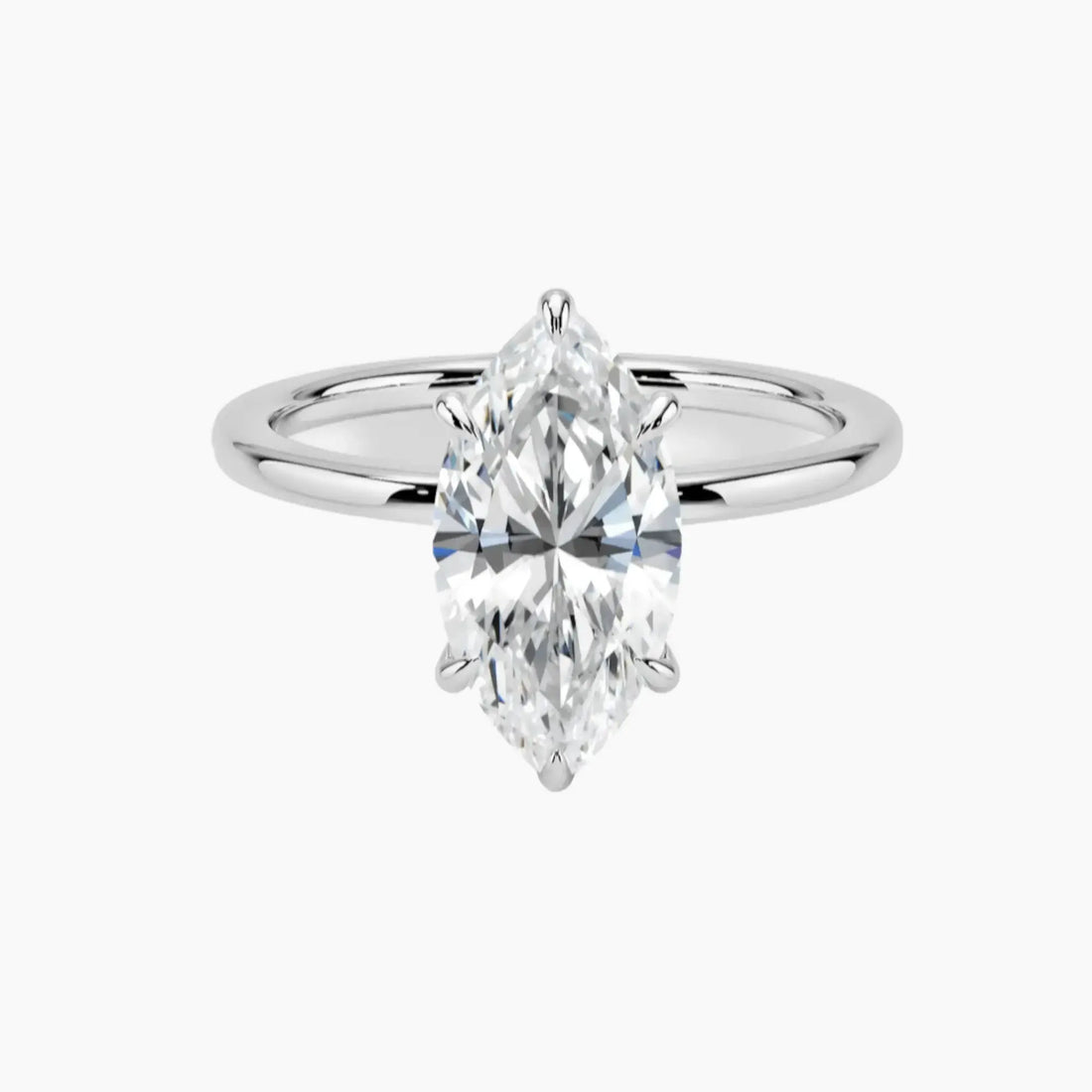Giselle Marquise Hidden Halo 2 Carat Lab Grown Diamond Engagement Ring in 14K Rose Gold
