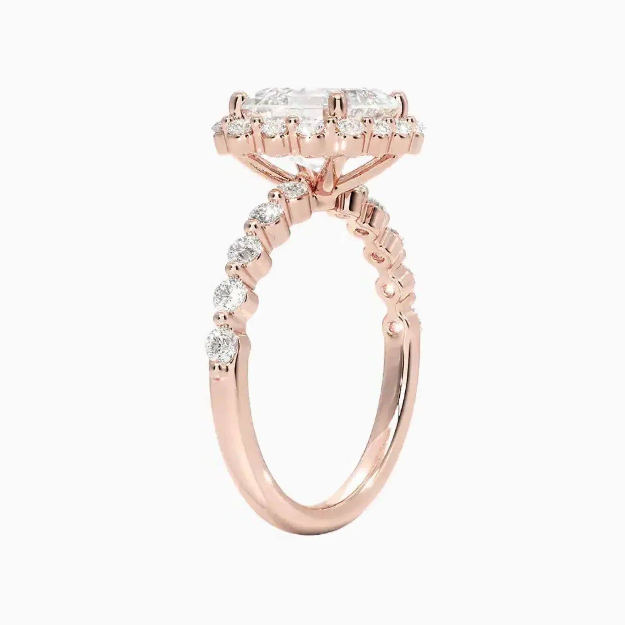 Anthea Asscher Designer 2.5 Carat Lab Grown Diamond Engagement Ring in 18K Yellow Gold