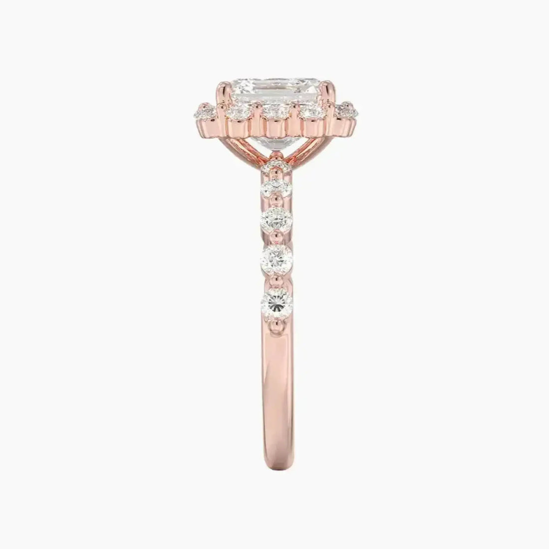 Anthea Asscher Designer Diamond Ring Setting in 14K White Gold