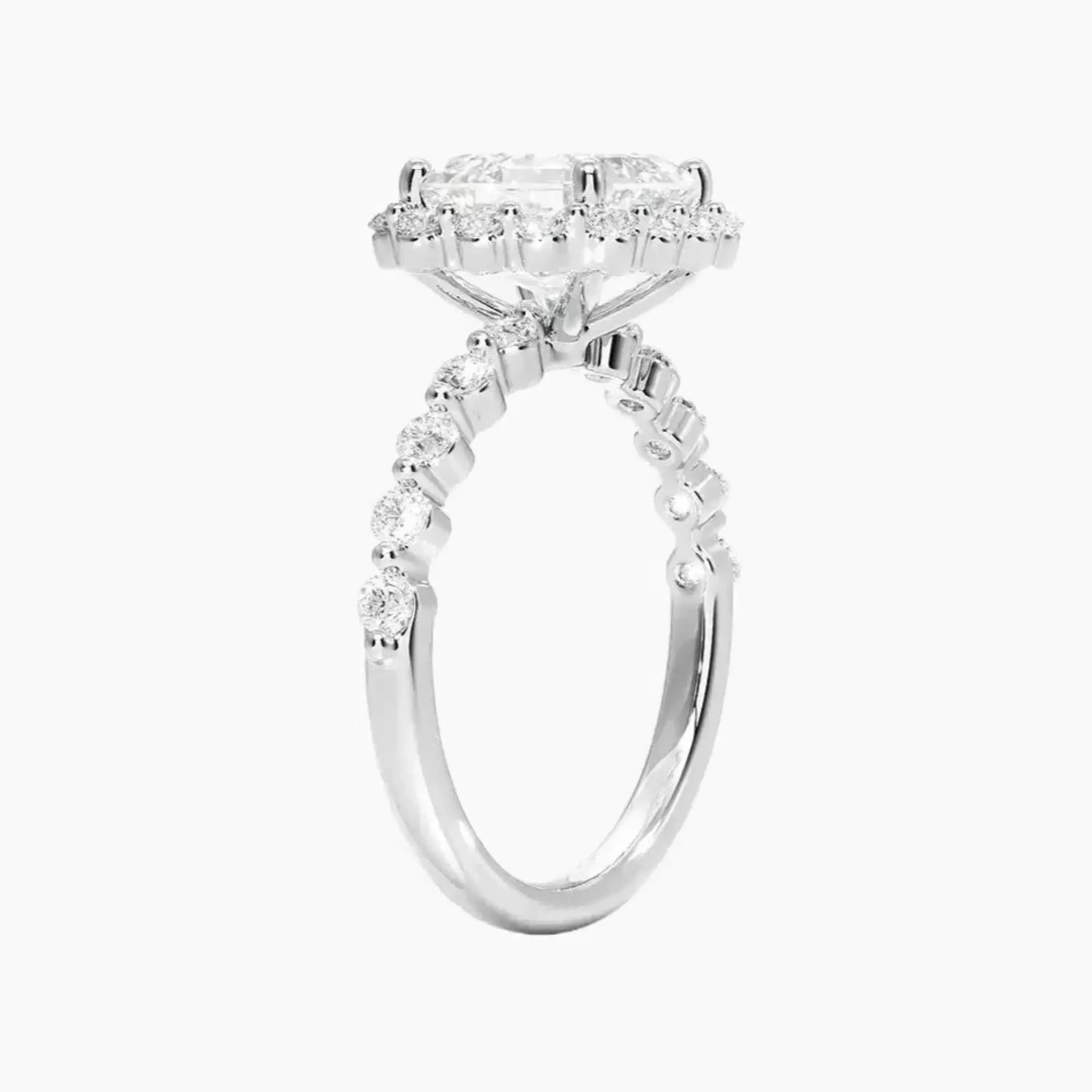 Anthea Asscher Designer 1 Carat Lab Grown Diamond Engagement Ring in 18K Yellow Gold