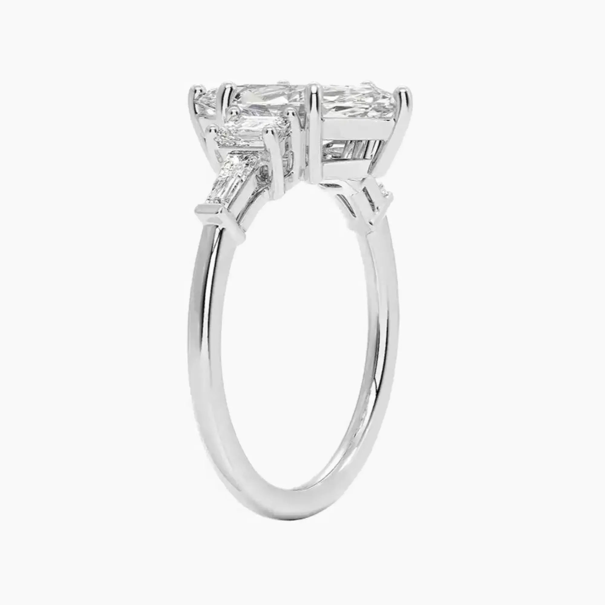 Delphine Five Stone Marquise Designer 1.5 Carat Lab Grown Diamond Engagement Ring in 18K Rose Gold