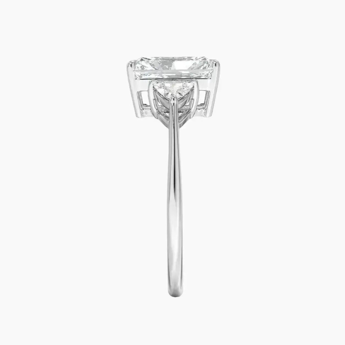 Elowen Radiant Three Stone 3 Carat Lab Grown Diamond Engagement Ring in 14K Yellow Gold