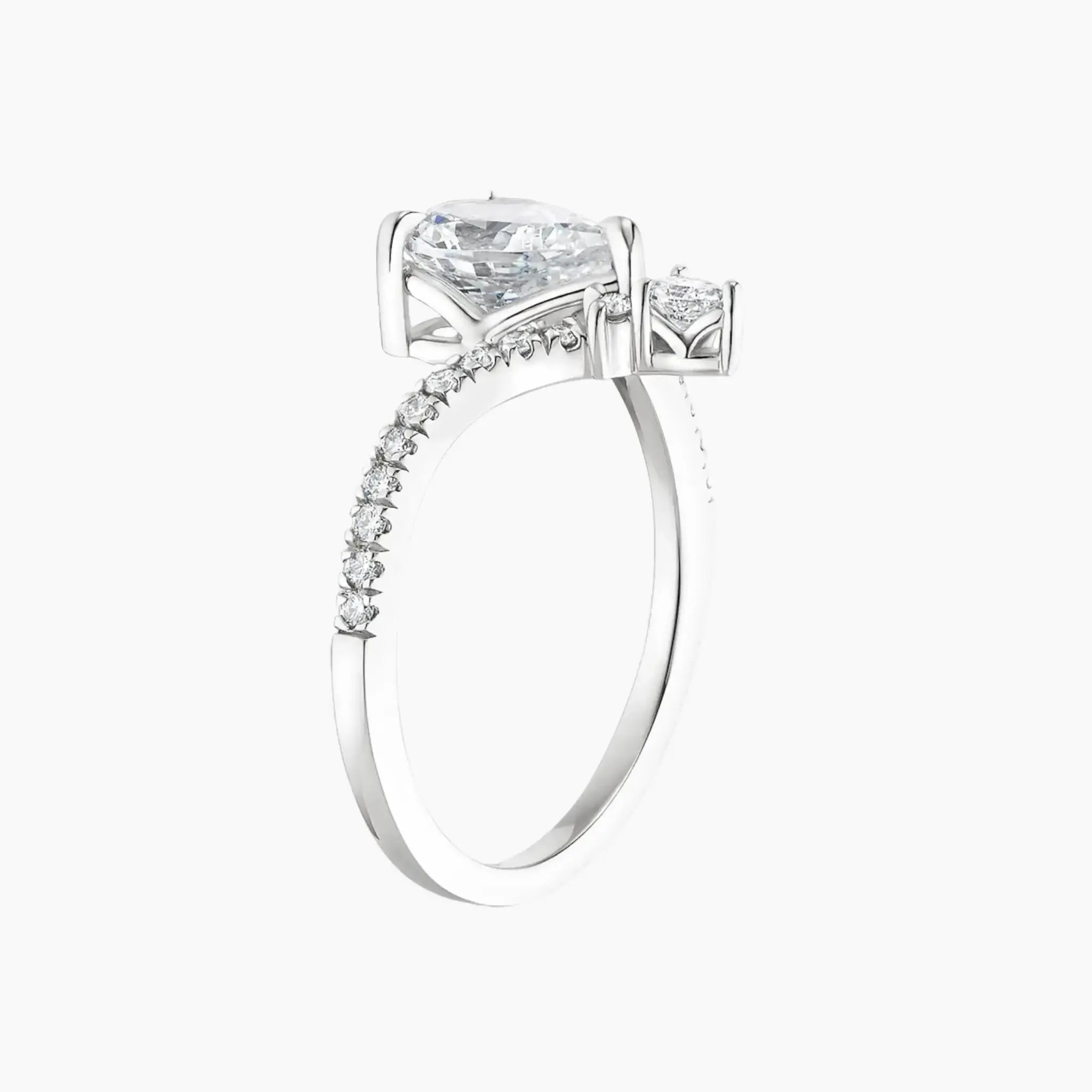 Esme Marquise Designer Diamond Ring Setting in 18K White Gold