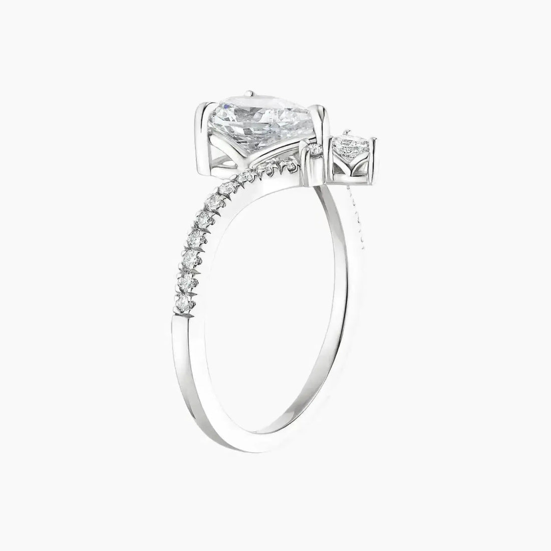 Esme Princess Designer 2 Carat Lab Grown Diamond Engagement Ring in 14K Yellow Gold