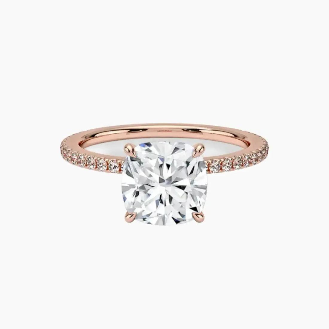 Adalia Cushion Designer 1.5 Carat Lab Grown Diamond Engagement Ring in 14K Yellow Gold
