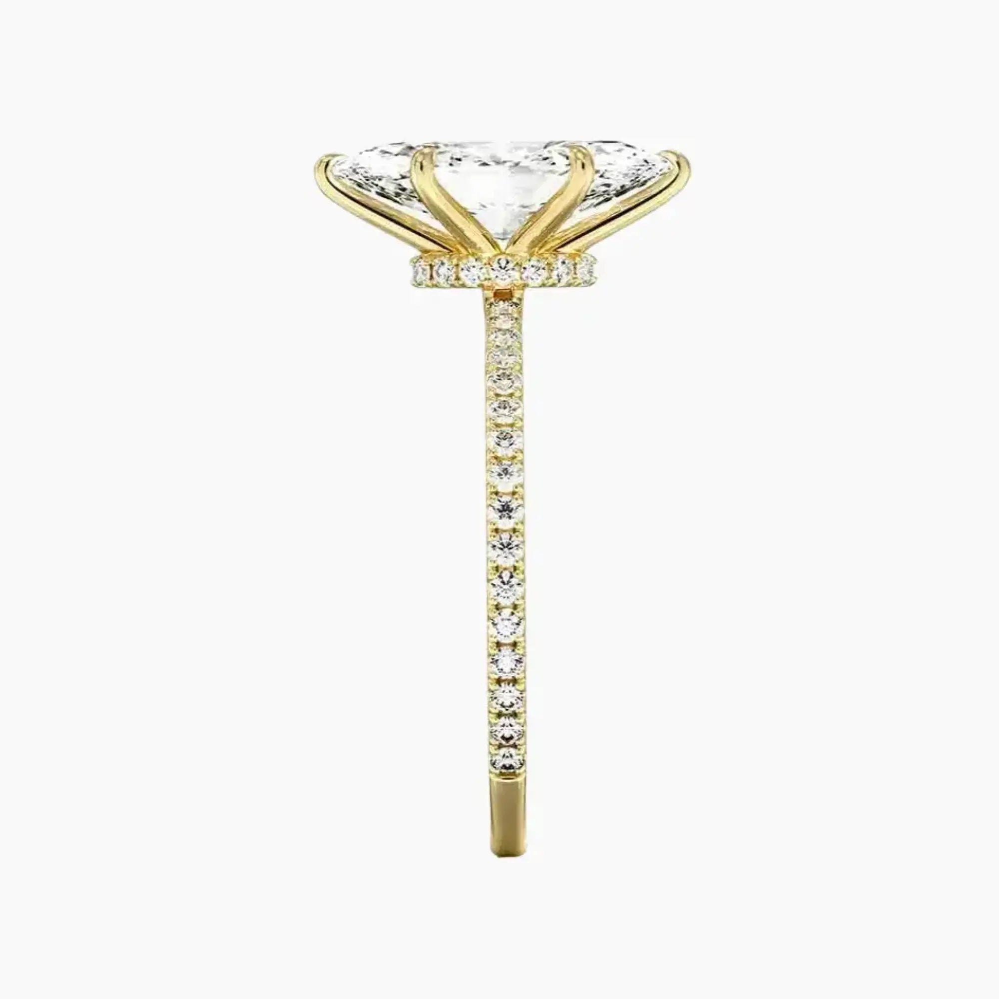 Adalia Marquise Designer 1.5 Carat Lab Grown Diamond Engagement Ring in 14K Rose Gold