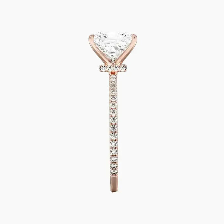 Adalia Princess Designer 2 Carat Lab Grown Diamond Engagement Ring in 14K Yellow Gold