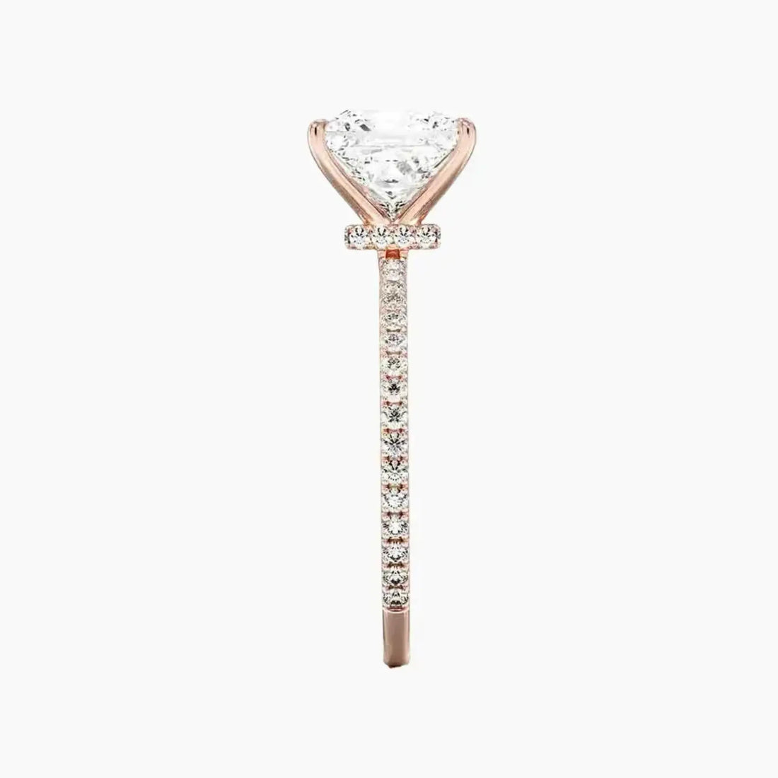 Adalia Princess Designer Diamond Ring Setting in 18K Yellow Gold