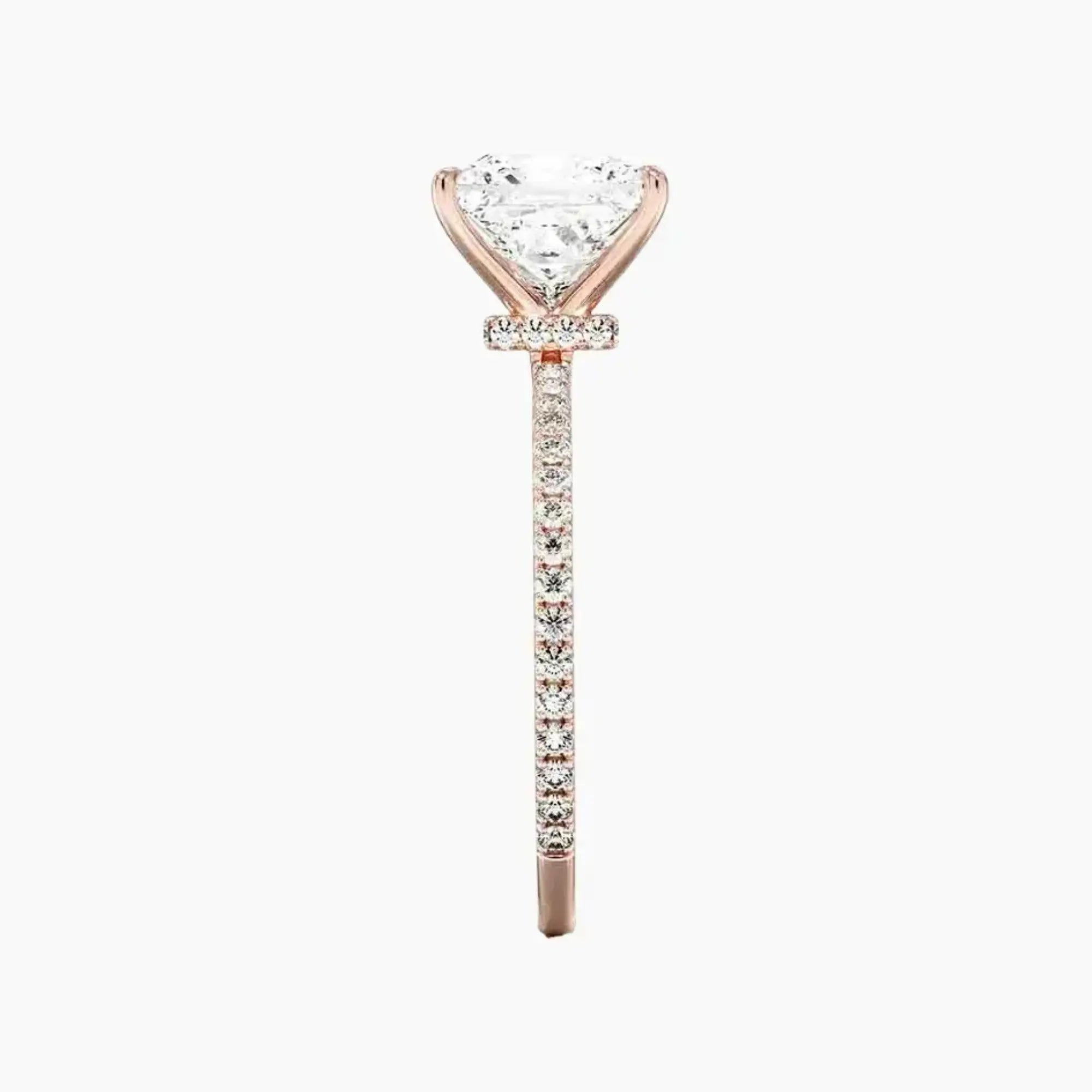 Adalia Princess Designer 1 Carat Lab Grown Diamond Engagement Ring in 18K White Gold