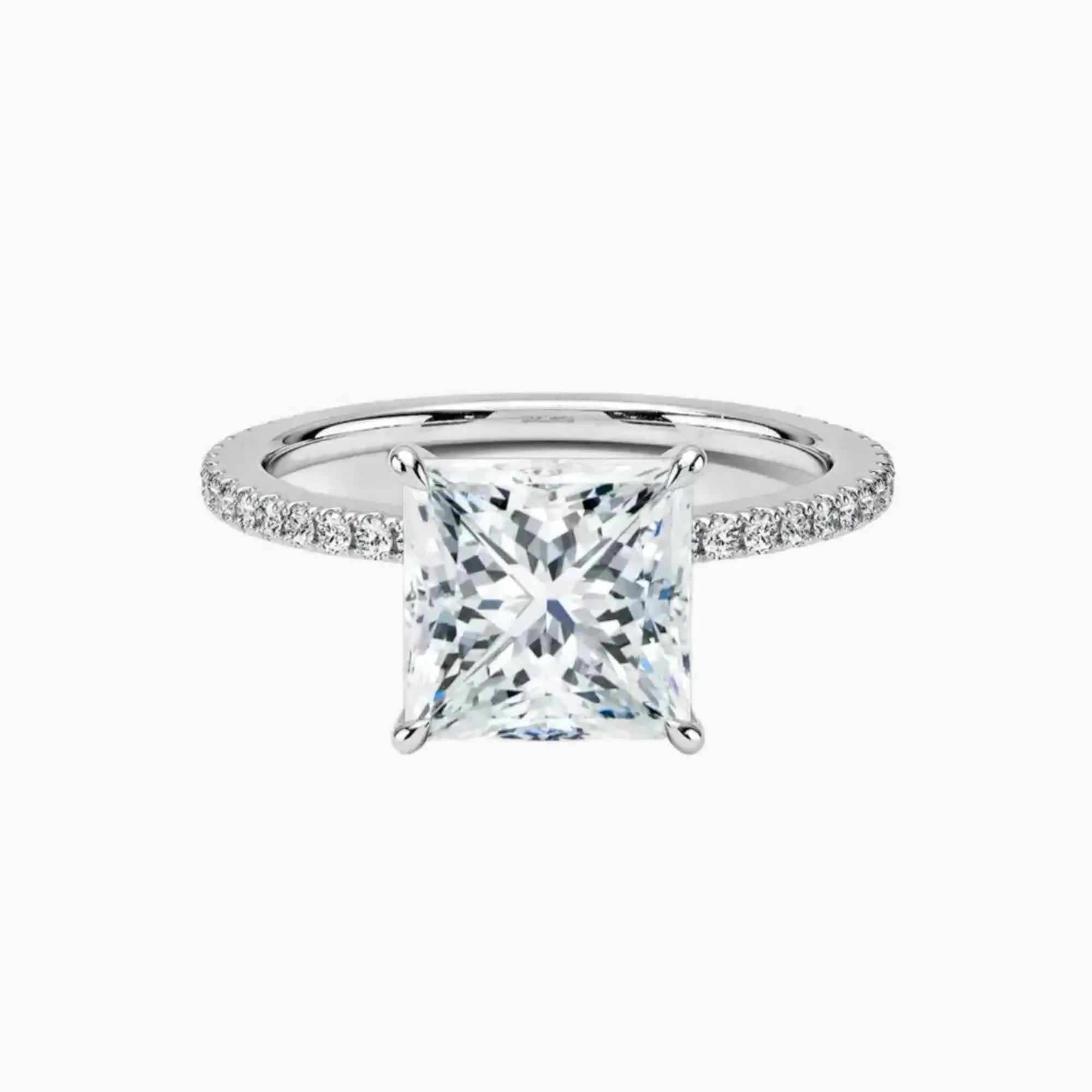 Adalia Princess Designer 1.5 Carat Lab Grown Diamond Engagement Ring in 18K Yellow Gold