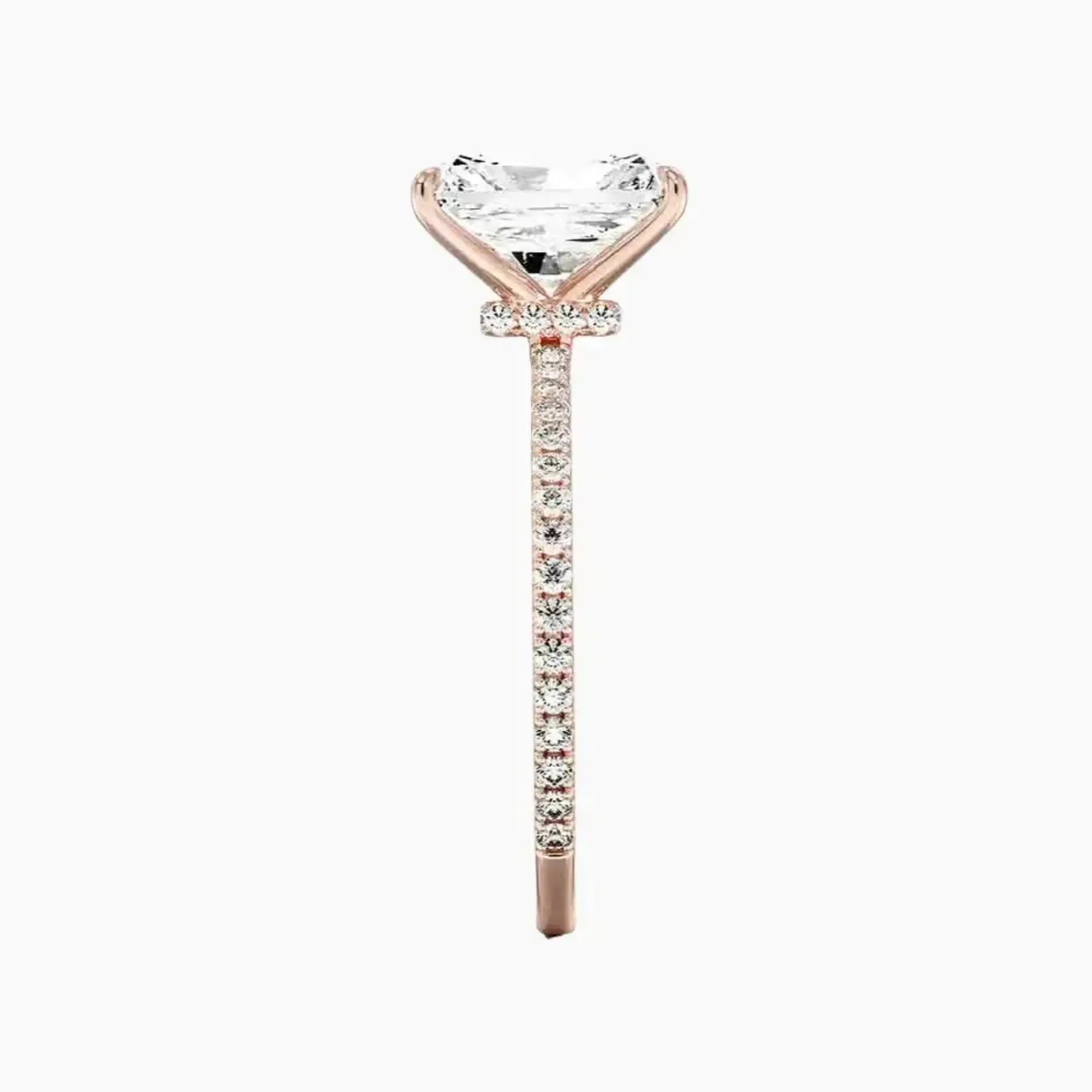 Adalia Radiant Designer 2 Carat Lab Grown Diamond Engagement Ring in 14K White Gold