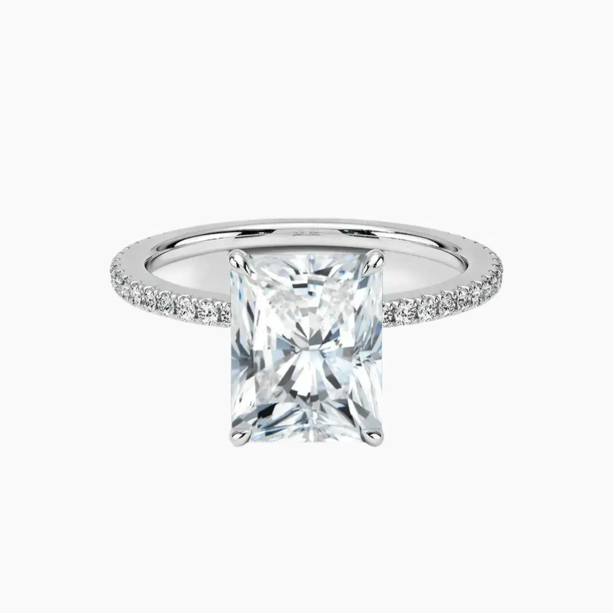Adalia Radiant Designer 2 Carat Lab Grown Diamond Engagement Ring in 14K Yellow Gold