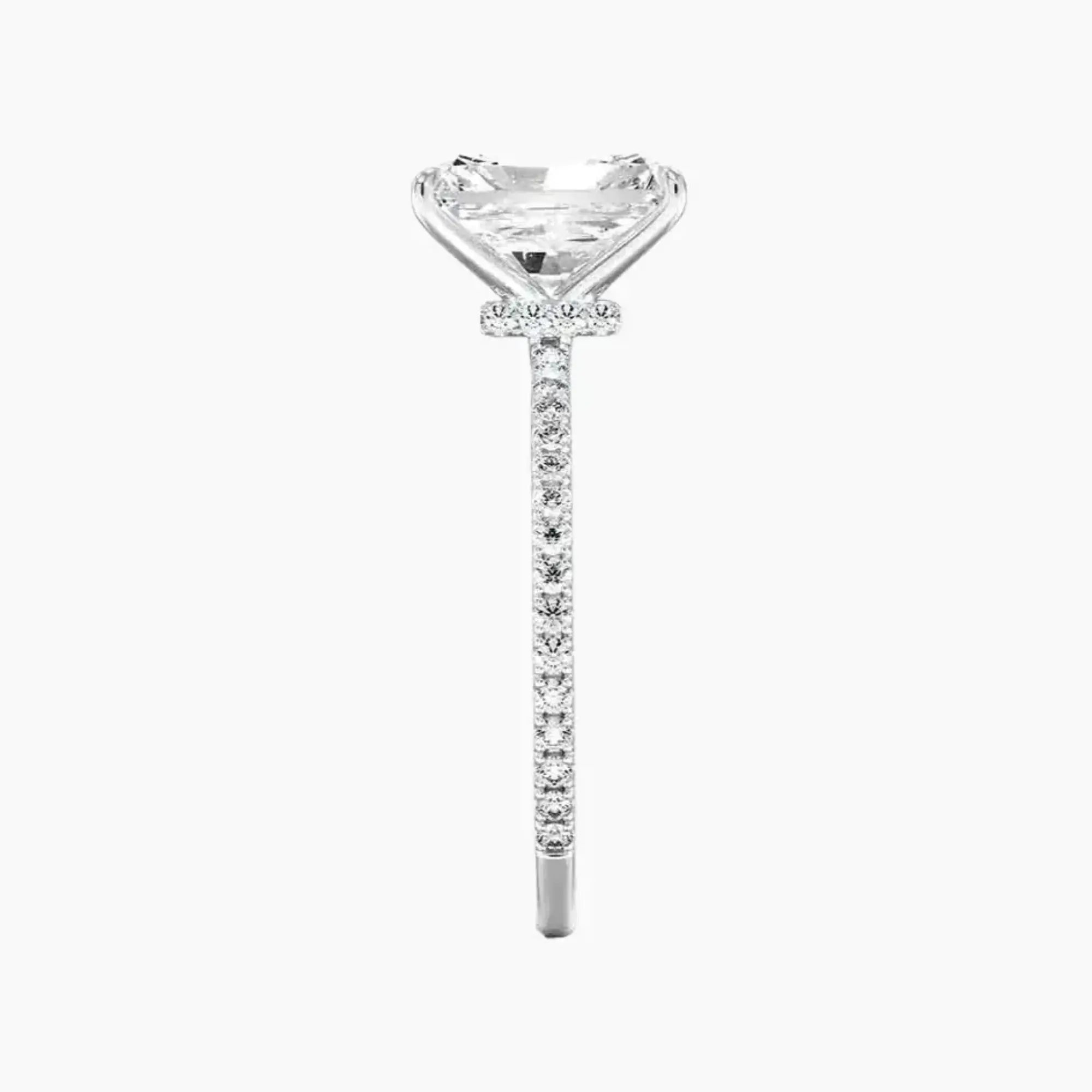 Adalia Radiant Designer 2.5 Carat Lab Grown Diamond Engagement Ring in 14K Yellow Gold
