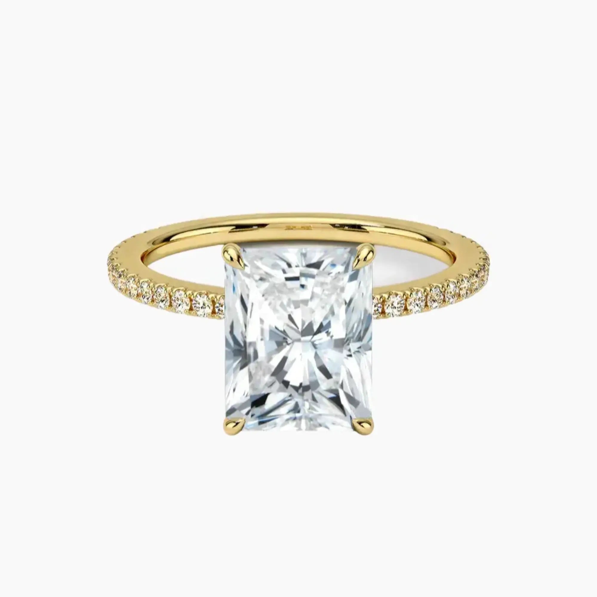 Adalia Radiant Designer 1 Carat Lab Grown Diamond Engagement Ring in 14K Rose Gold