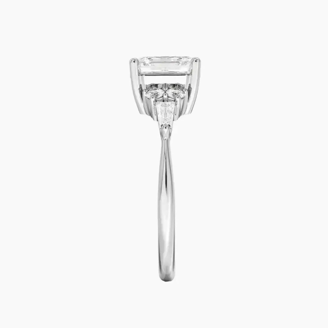 Jovana Asscher Designer 2 Carat Lab Grown Diamond Engagement Ring in 18K Rose Gold