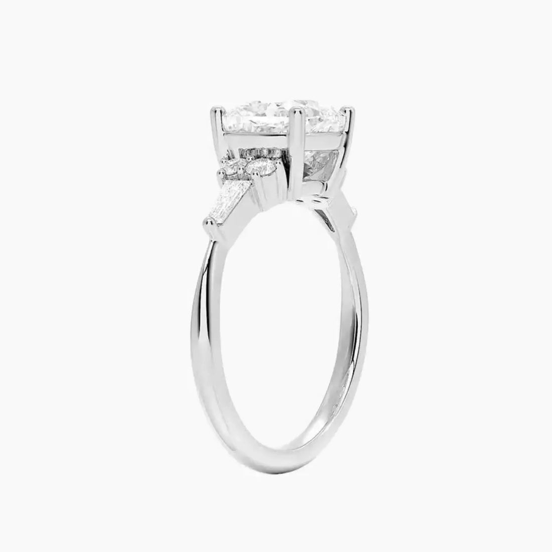 Jovana Cushion Designer Diamond Ring Setting in 18K Yellow Gold