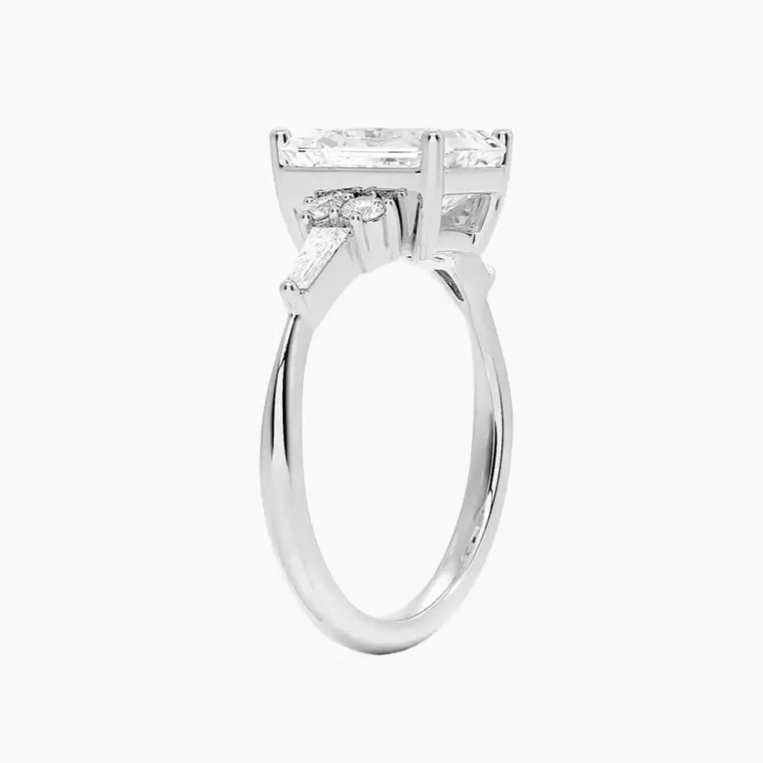 Jovana Emerald Designer 1.5 Carat Lab Grown Diamond Engagement Ring in 18K Yellow Gold