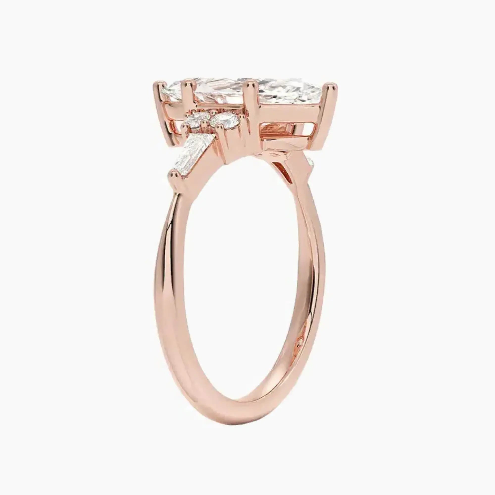 Jovana Marquise Designer Diamond Ring Setting in 14K White Gold